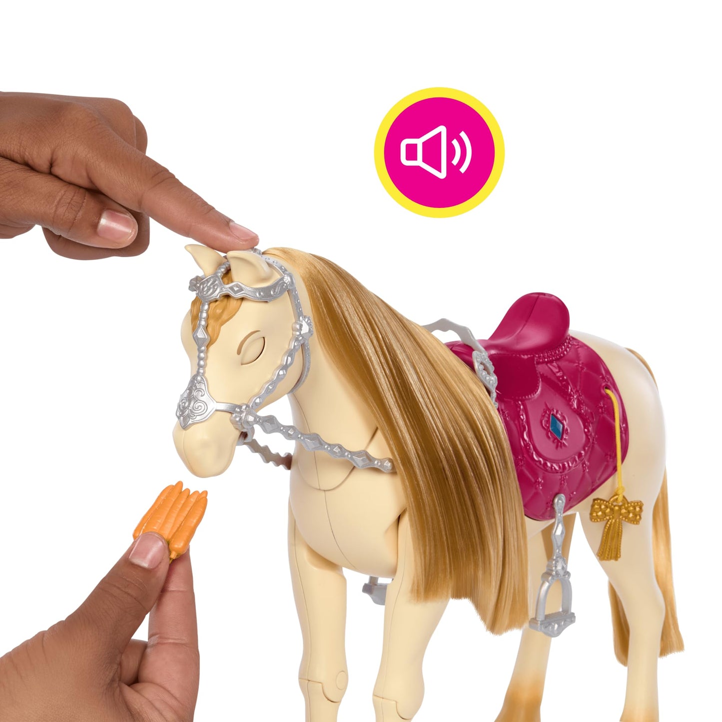 Barbie Toy Horse with Sounds, Music & Accessories, Inspired by Barbie The Great Horse Chase, Horse Moves, Dances & Blinks Eyes