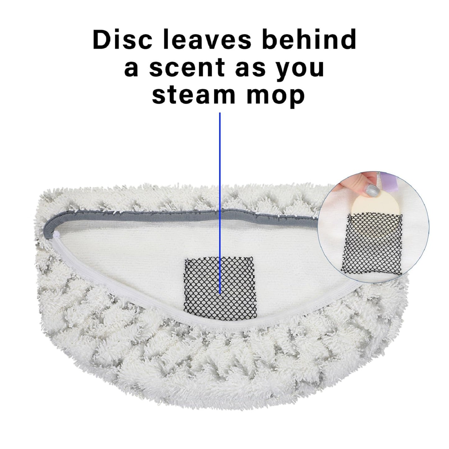 Sadnyy 100 Pieces Replacement Steam Mop Scent Discs Fragrance Scented Pads 10 Different Fragrance Discs Compatible with Bissell Powerfresh and Symphony Series Fits Model 1940,1806 and 1132