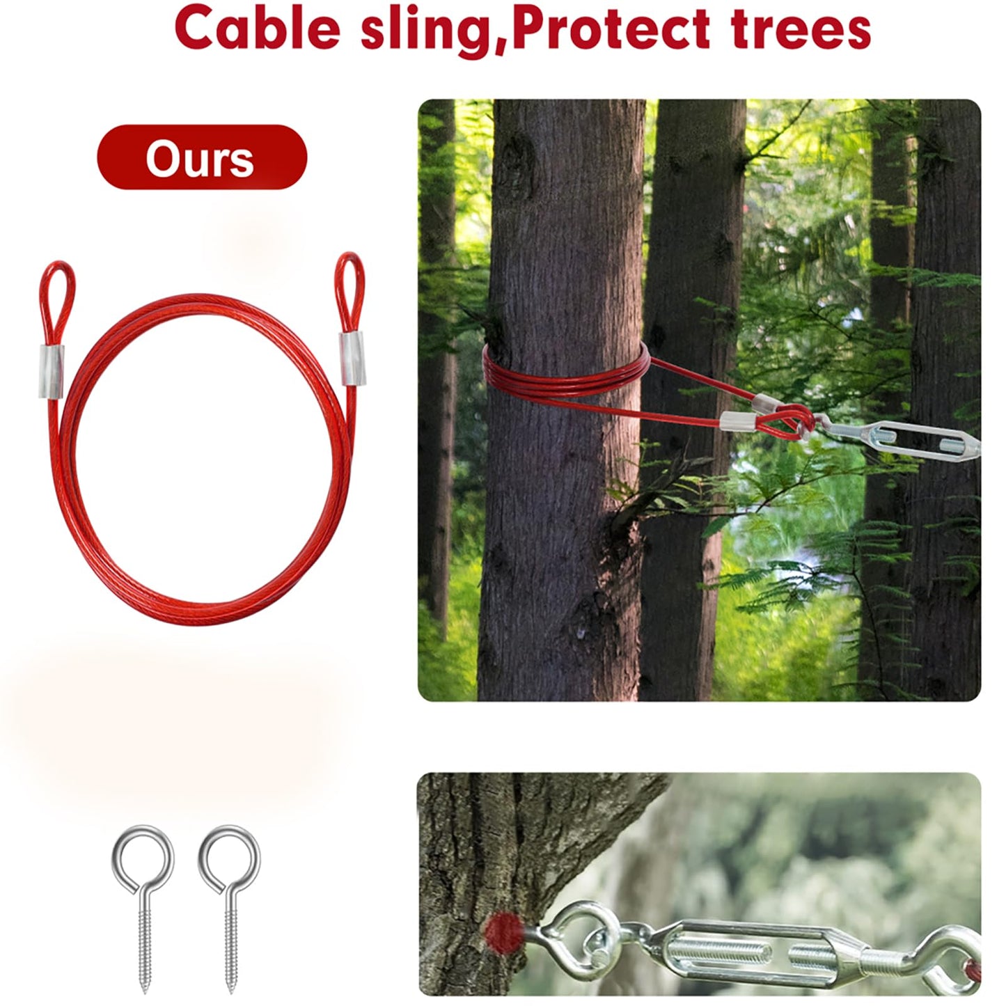 Dog Runner for Yard,Anti-Shock Dog Trolley System 50/75/100/150/200FT,Heavy-Duty Aerial Dog Run Cable with Bungee for Dogs up to 300lbs,Outside Dog Zip line for Backyard,Camping, Park (Red, 200FT)