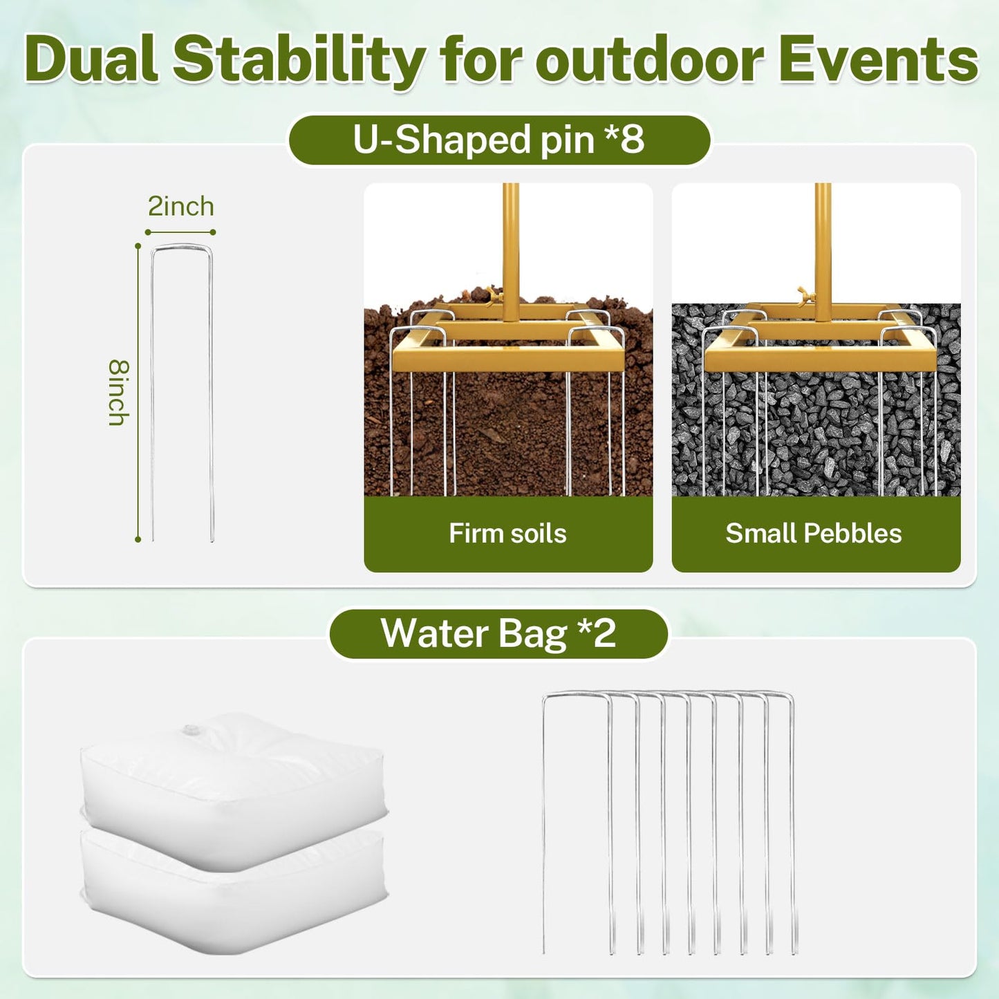 8FT Adjustable Square Backdrop Stand, Wedding Arch Frame, Heavy Duty Backdrop Stand, Adjustable Metal Backdrop Stand with Storage Bag, Backdrop Frame for Baby Shower Birthday Party, Anniversary