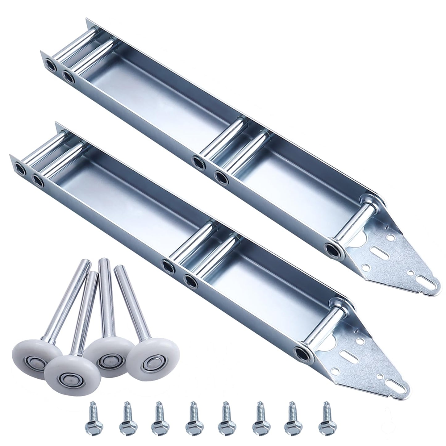 Patioer Garage Door Quick Turn Top Fixture Brackets, Includes Rollers and Screws, Essential Garage Door Parts and Hardware, Set of 2