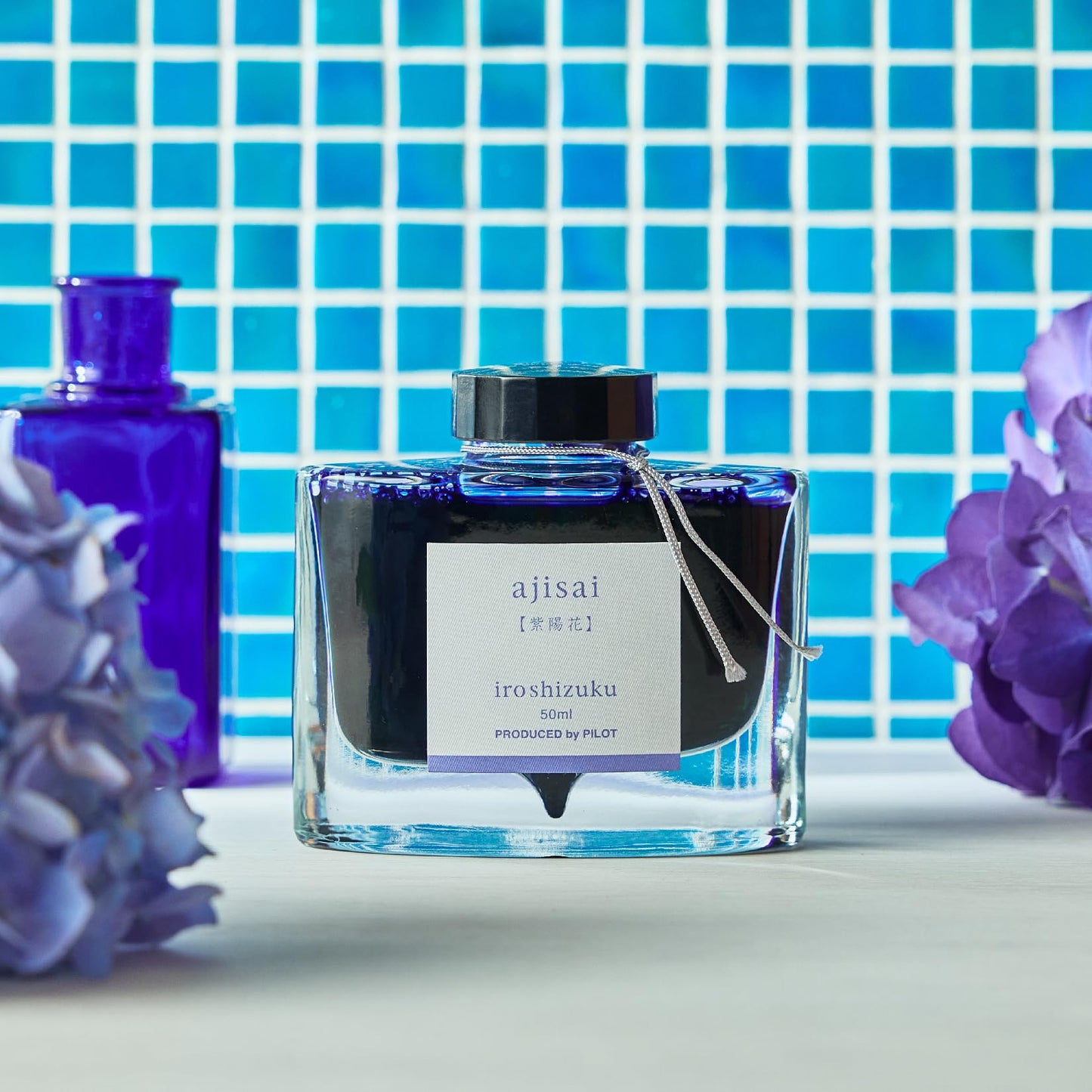 Pilot fountain pen ink iroshizuku INK-50-AJ hydrangea