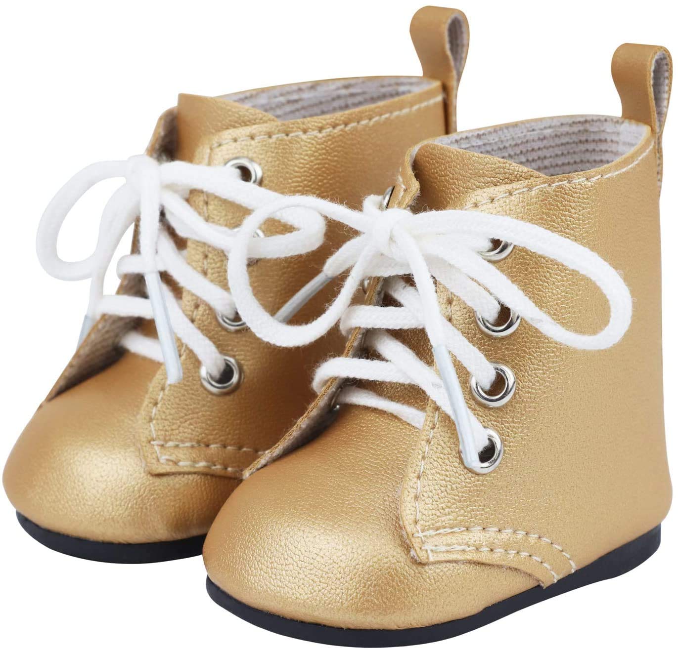 ZITA ELEMENT 9 Pairs of Shoes Fit for American 18 Inch Girl Doll Shoes Including Snow Boots, Leather Shoes, Sandals, Slipper