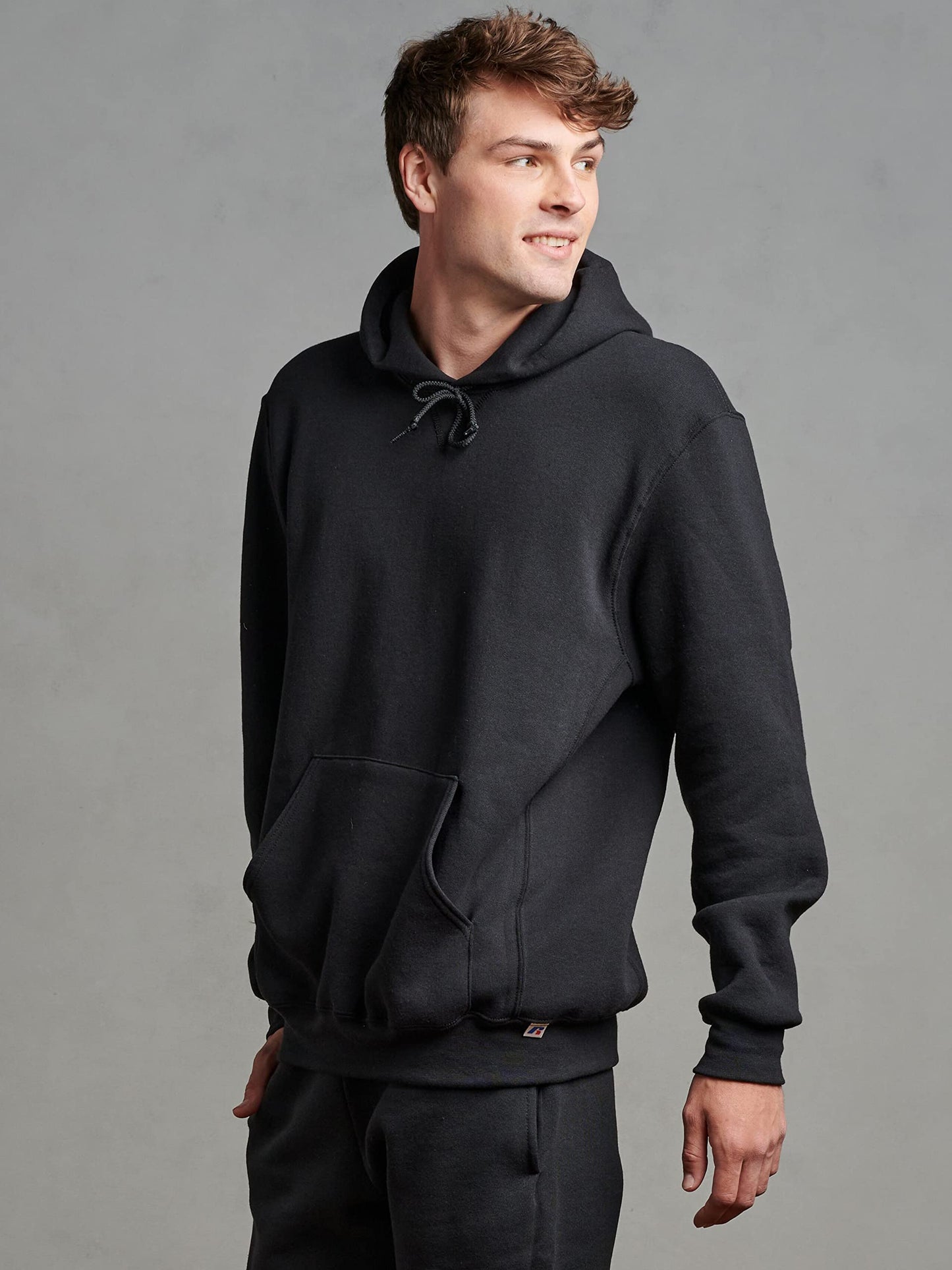 Russell Athletic Men's Dri Power Hooded Pullover Fleece Sweatshirt, Black, XX-Large