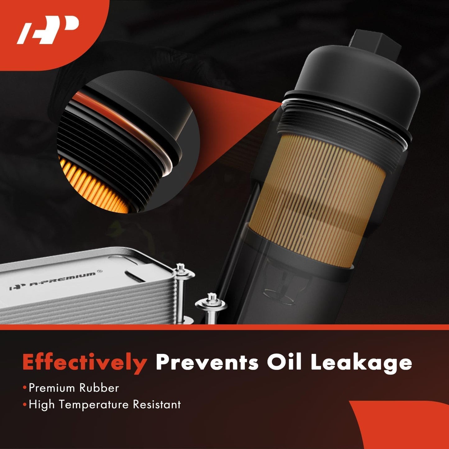A-Premium 4-PC 10K Miles Protection Oil Filter Compatible with Chevrolet Equinox, Impala, Captiva Sport, HHR, Cobalt, Classic, Cavalier & Buick & Saab & GMC & Oldsmobile & Pontiac & Saturn & Fisker