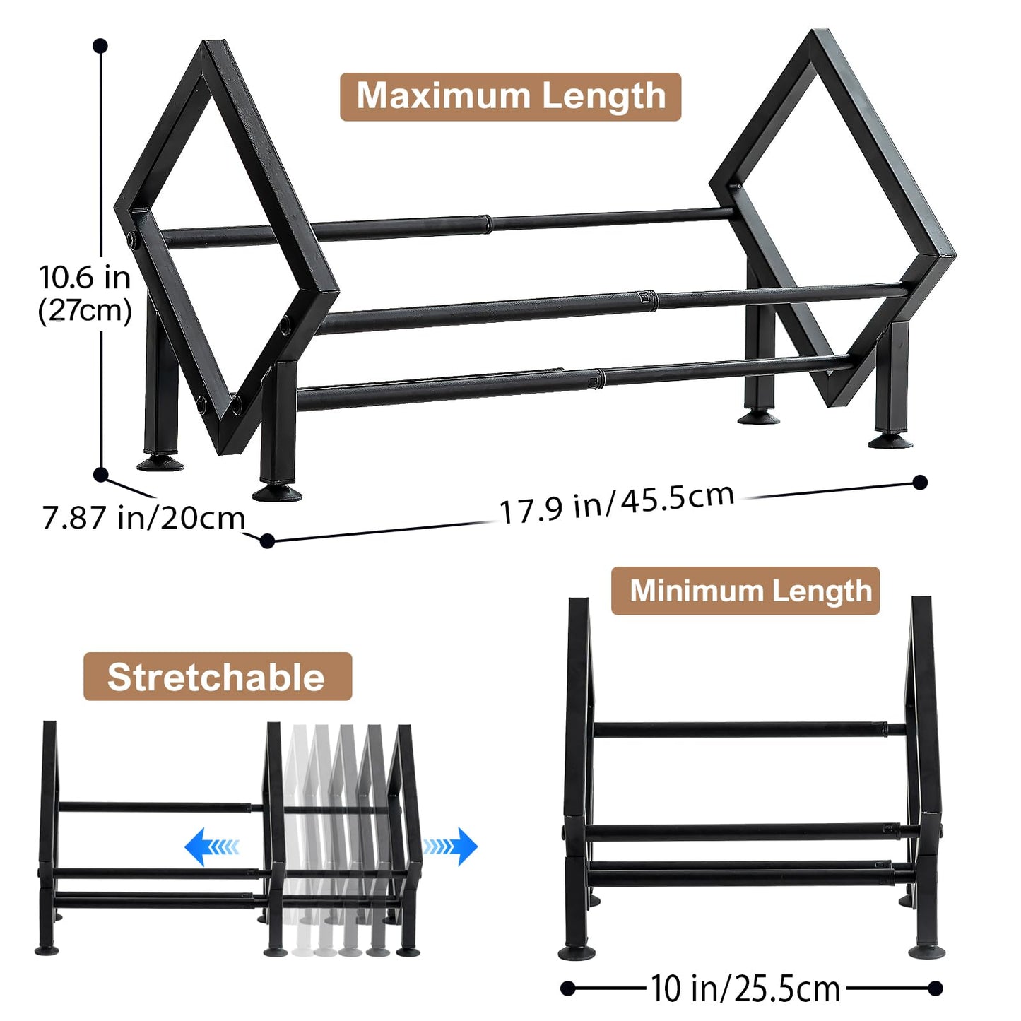 Adjustable Desktop Bookshelf for Desk Book Organizer, Tilting Tabletop Bookshelf in Office Home/Bedroom, Vinyl Record Storage Holder Book Rack for Magazine/CDs/Books/Vinyls Display