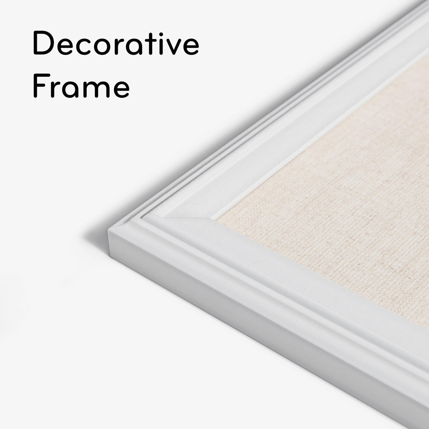 U Brands Cork Linen Bulletin Board, 20 x 30 Inches, White Wood Frame (2074U00-01)
