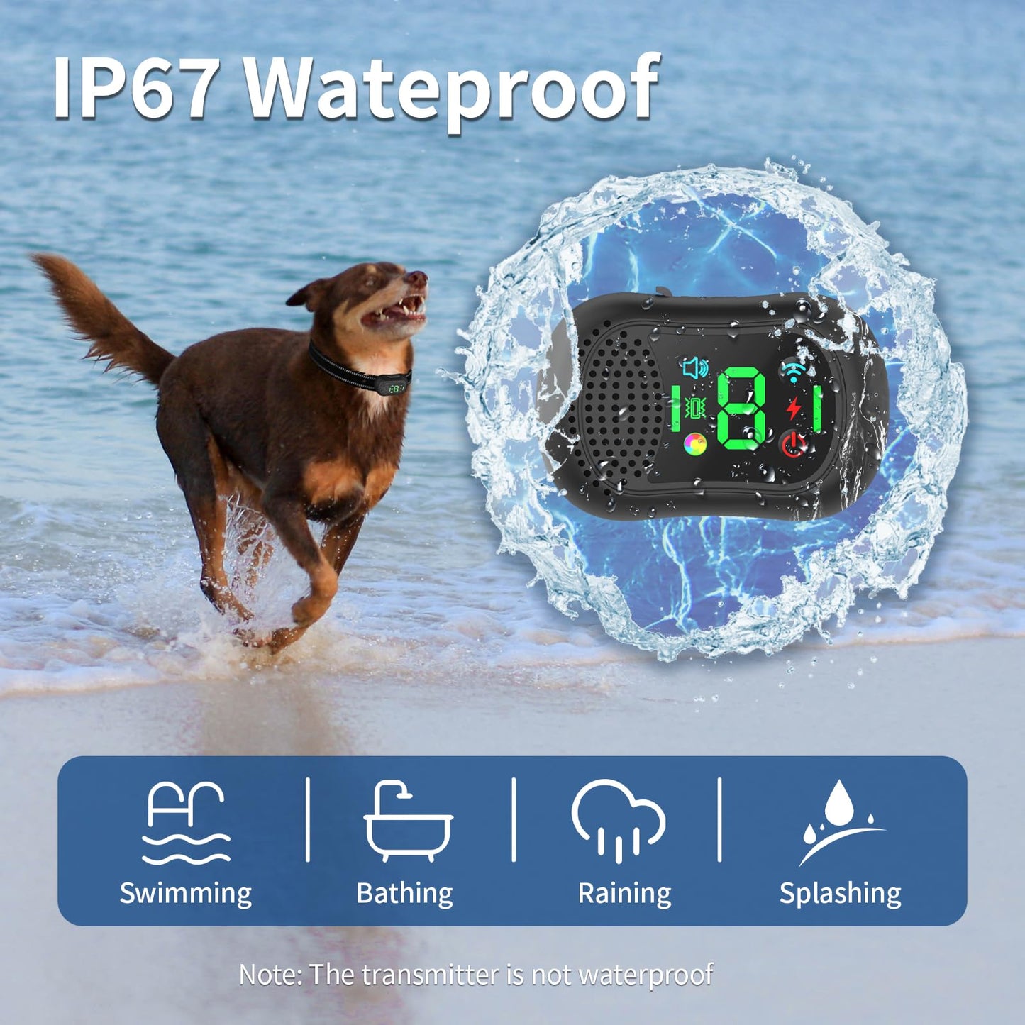 BUKEWIT Dog Shock Collar with Remote Calling for Large Medium Small Dogs, Rechargeable E-Collar, Dog Training Collar with 4 Adjustable Sensitivity Beep Vibration