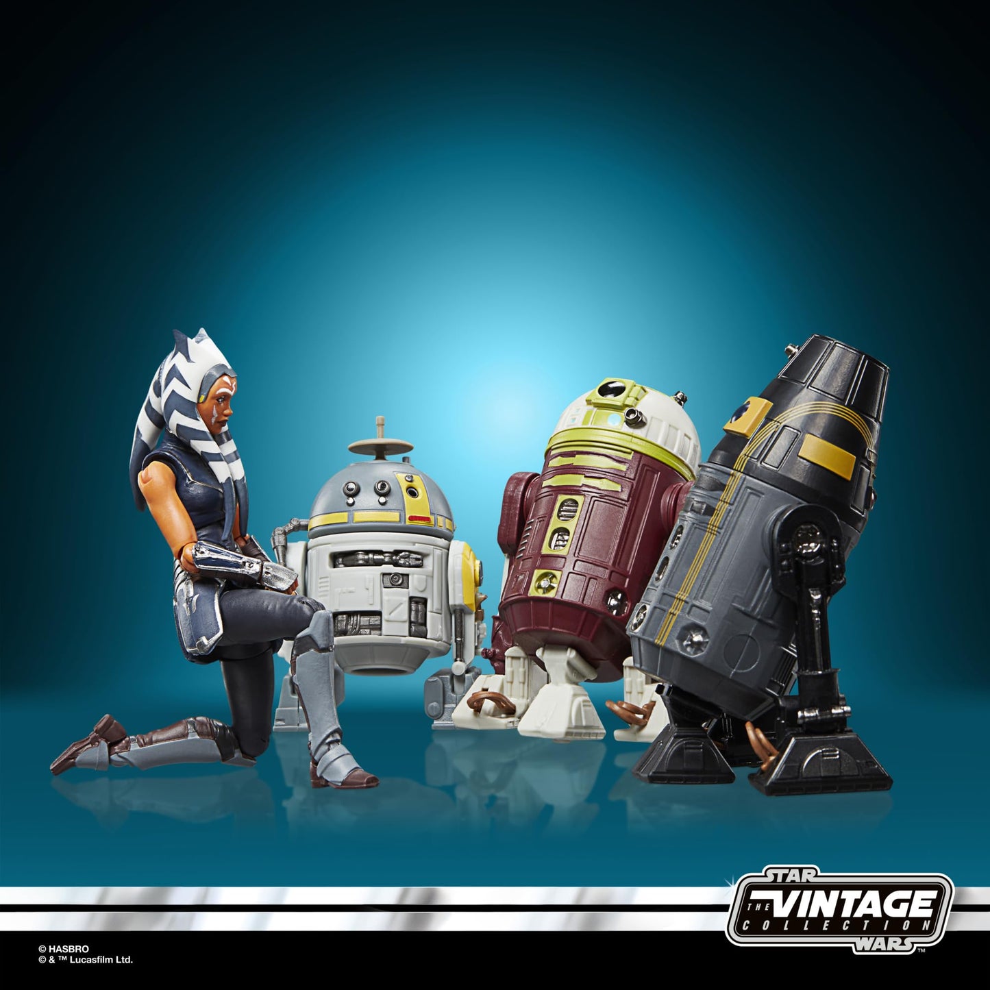 Star Wars The Vintage Collection Escape from Order 66, Star Wars: The Clone Wars, Ahsoka Tano & Droids 3.75 Inch Collectible Action Figure 4-Pack (Amazon Exclusive)
