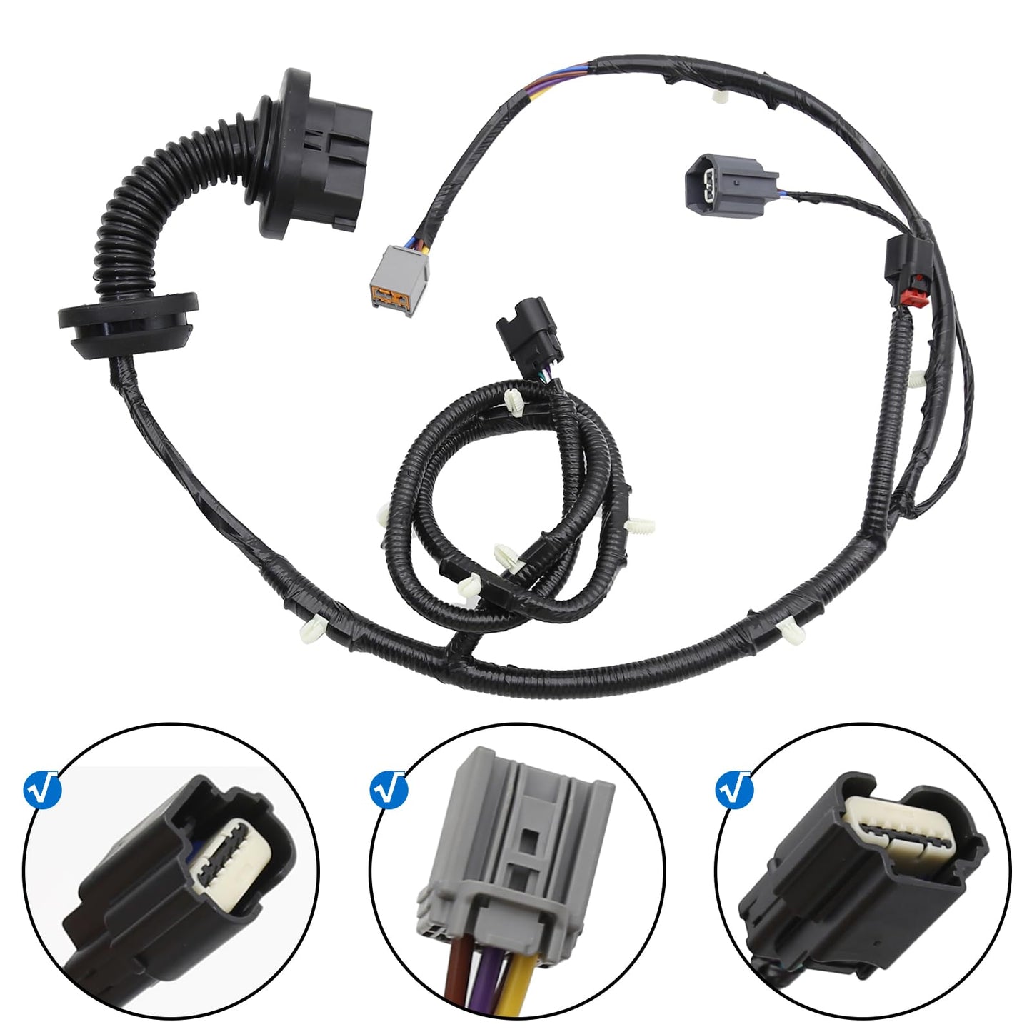 Rear Driver Side LH Door Jumper Wire Harness Assembly Replacement for 2009-2014 Ford F150 Crew Cab Replace# 9L3Z-14631-CAA 9L3Z14631CAA