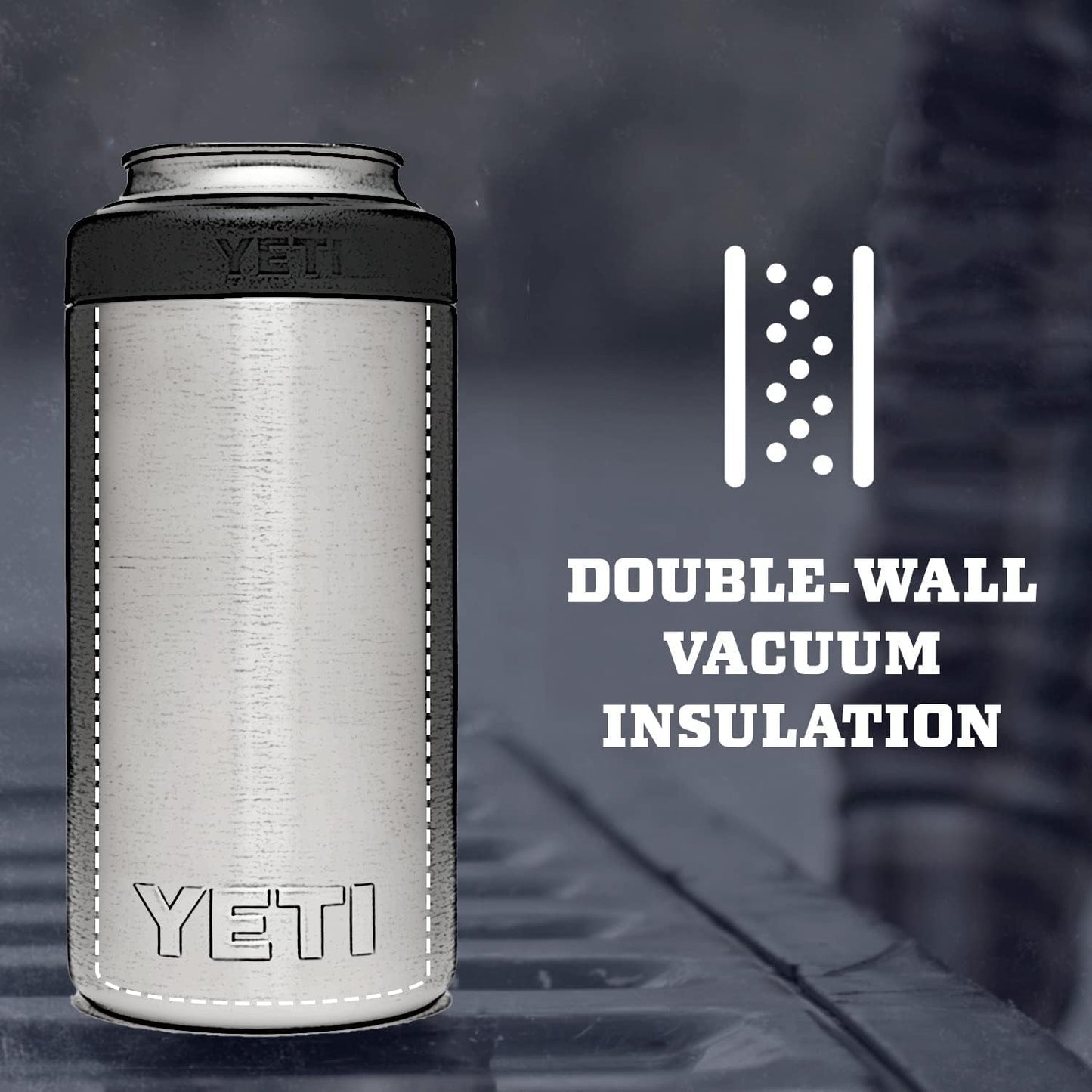 YETI Rambler 16 oz. Colster Tall Can Insulator for Tallboys & 16 oz. Cans, Venom