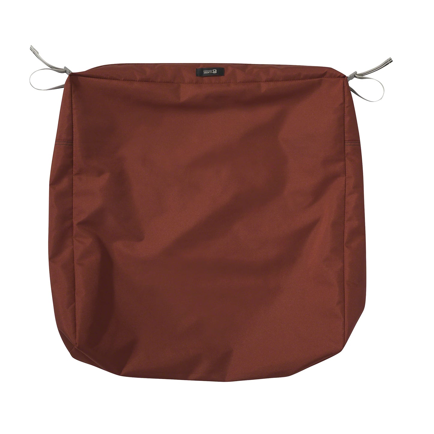 Classic Accessories Ravenna Water-Resistant Patio Seat Cushion Cover, 25 x 25 x 5 Inch, Spice