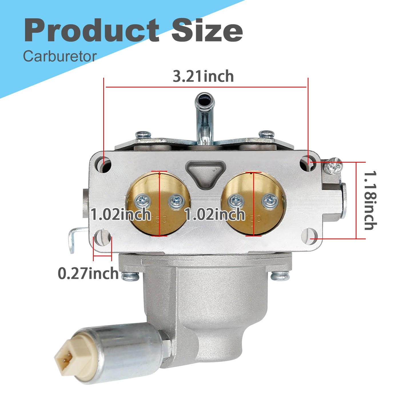 Anxingo 791230 Carburetor Replacement for B&S 791230 799230 699709 499804 20Hp 21Hp 22Hp 23Hp 24Hp 25Hp, 407777 Carb Replacement for John Deere L111 L118 LA120 LA130 (carb kit)