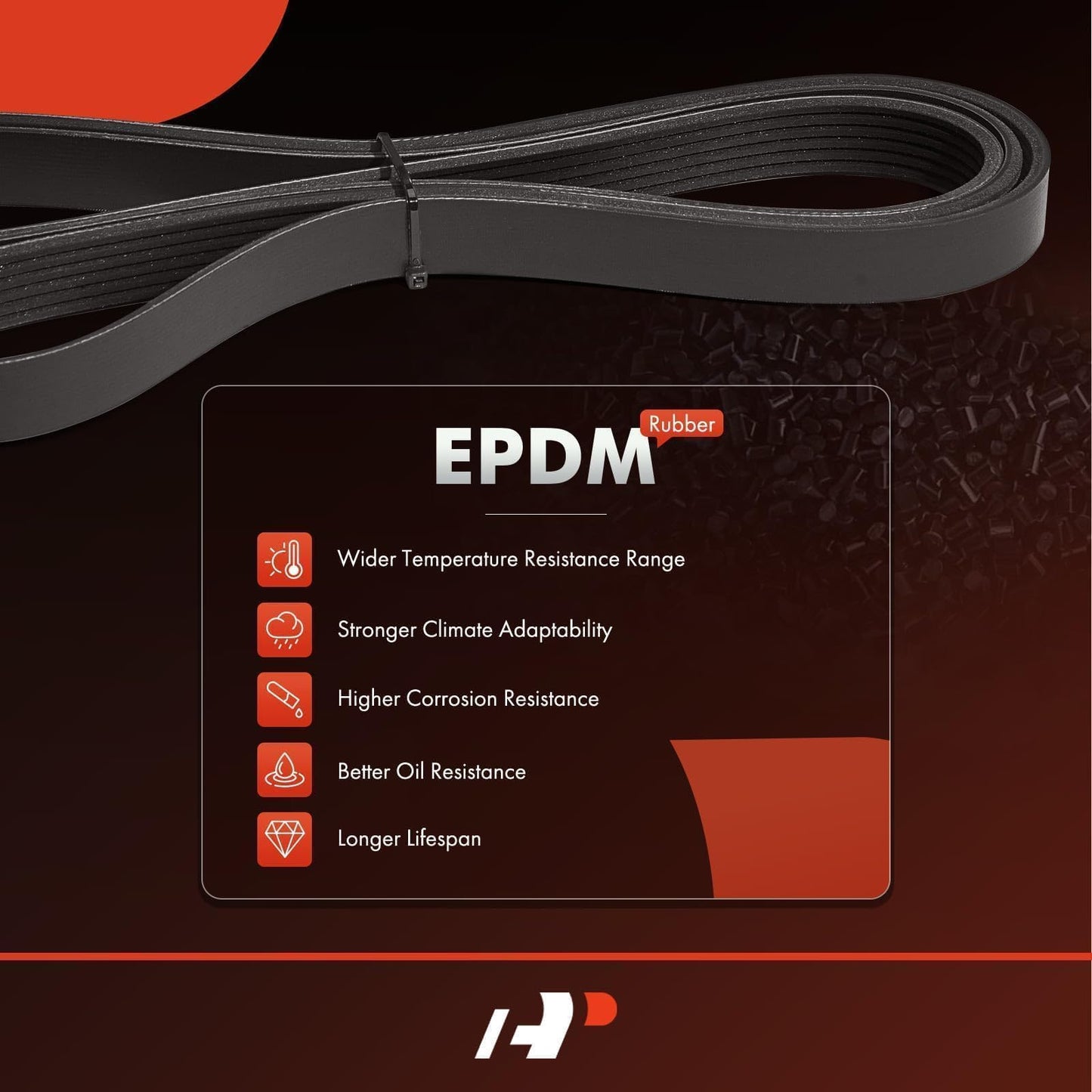 A-Premium Engine Serpentine Drive Belt Compatible with Honda, Acure & Mercedes-Benz - Ridgeline, Odyssey, Pilot, Accord Crosstour, Accord, RL, MDX, TL, ZDX, E350, GLK350, ML350, 84.06 Inches