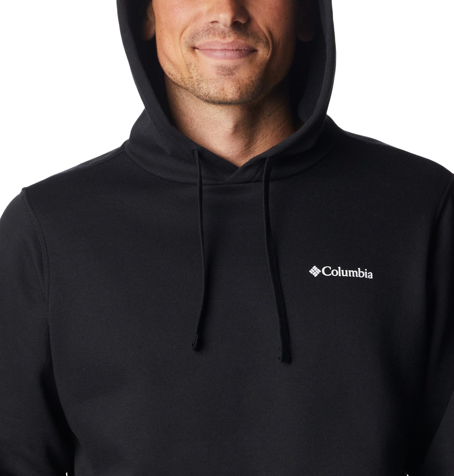 Columbia Men's Trek Hoodie, Black/CSC Sleeve Logo, X-Large