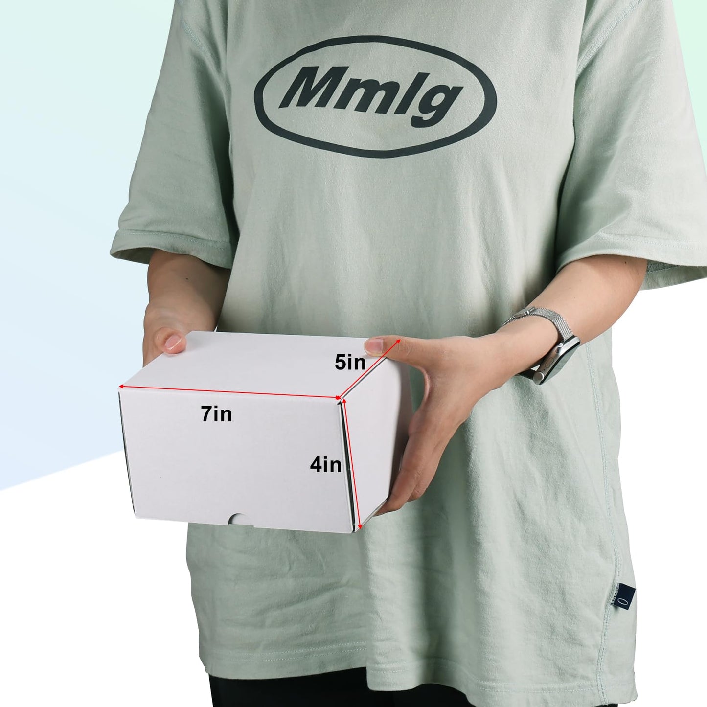 MEBRUDY 7x5x4 Inches Shipping Boxes Pack of 50, White