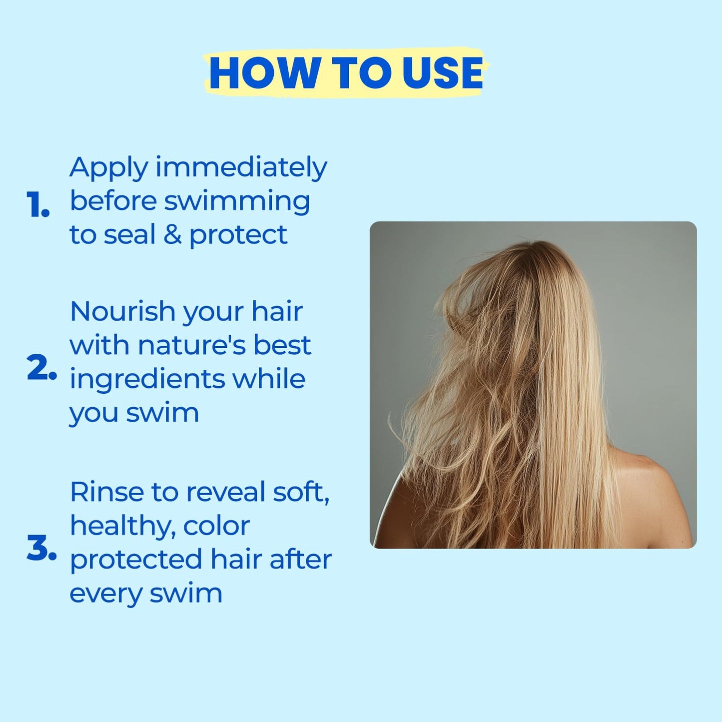 AquaGuard Pre-Swim Hair Defense | Prevents Chlorine Damage + Softens Hair | Made in California | Color Safe, Great Scent | 5.3 oz (2 Pack)