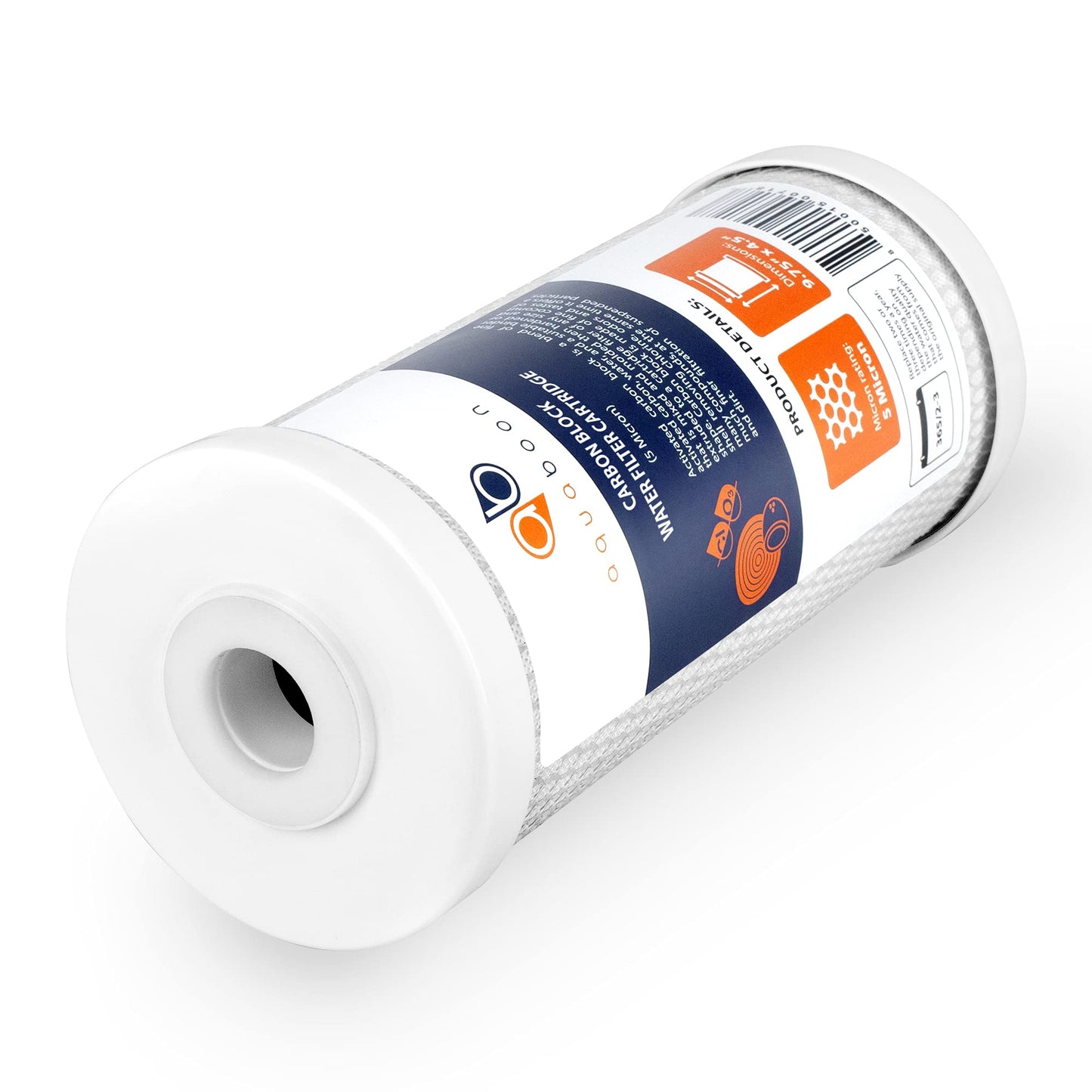 Aquaboon 5 Micron Carbon Filter 10 x 4.5 Whole House Water Filter Replacement Cartridge Compatible with Water Filters FXHTC, CB-BB-10, EP-BB, 2-Pack