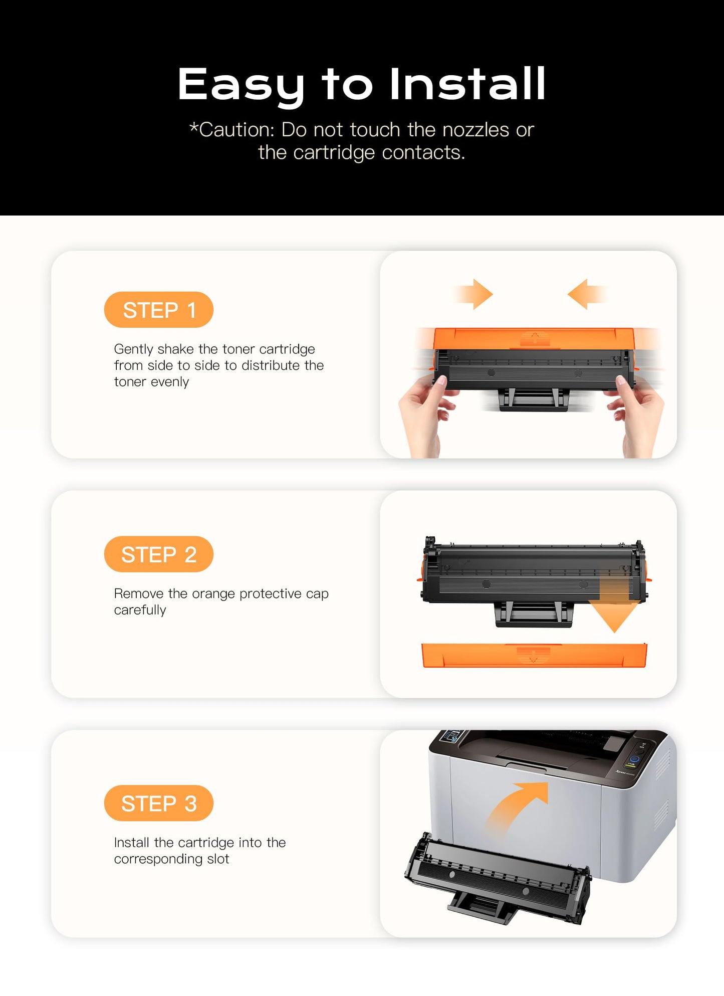 MLT-D111S Toner Cartridge Compatible with Samsung MLT-D111S 111S MLT111S D111S High Yield Replacement for Samsung Xpress M2020W M2070FW M2020 M2070W M2024W M2074FW Printer (Black, 2 Pack)