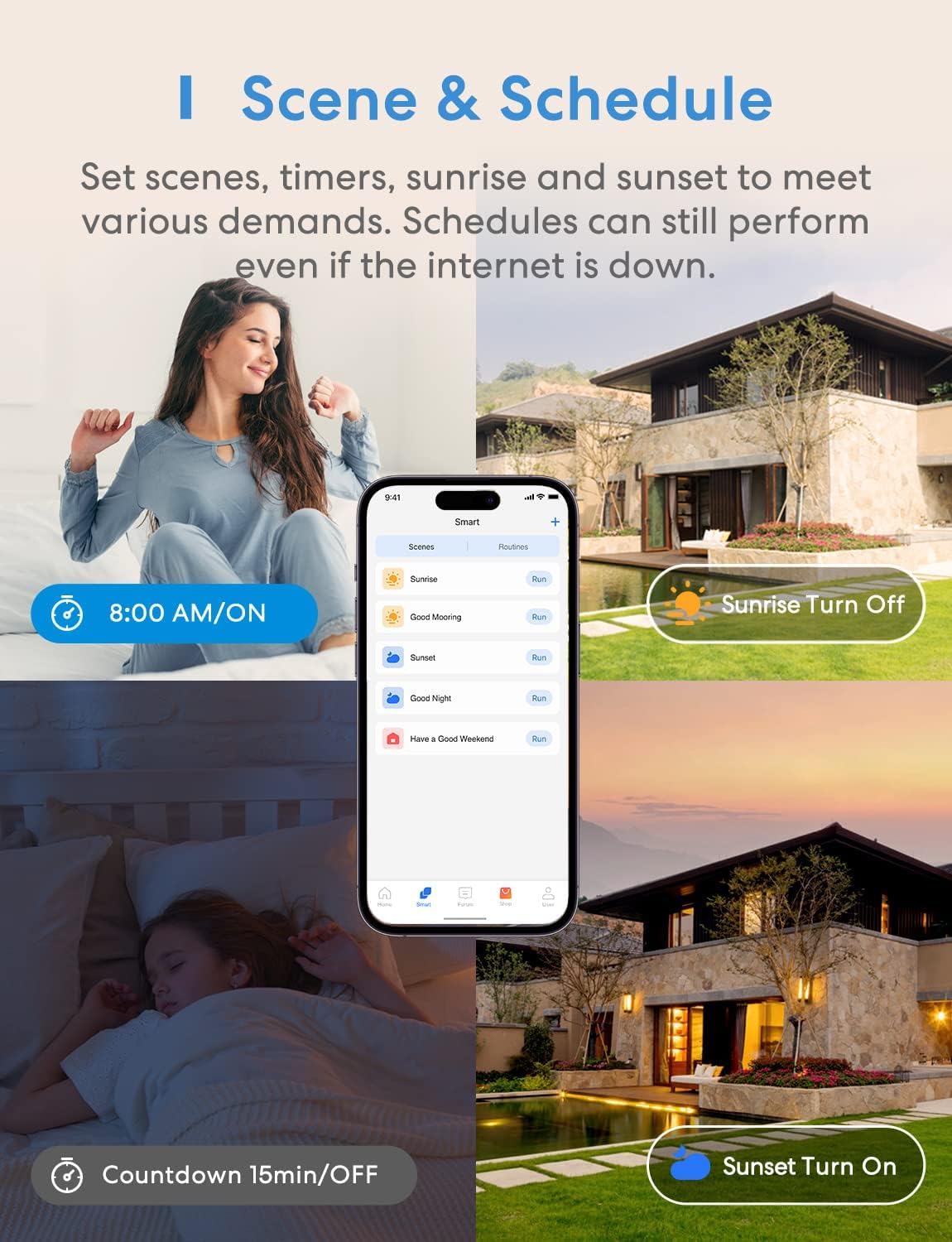 meross Smart Single Pole Light Switch, Neutral Wire Required, Compatible with Apple HomeKit, Alexa, Google Home, and SmartThings, 2.4GHz WiFi, App Remote and Voice Control, No Hub Required, 2 Pack