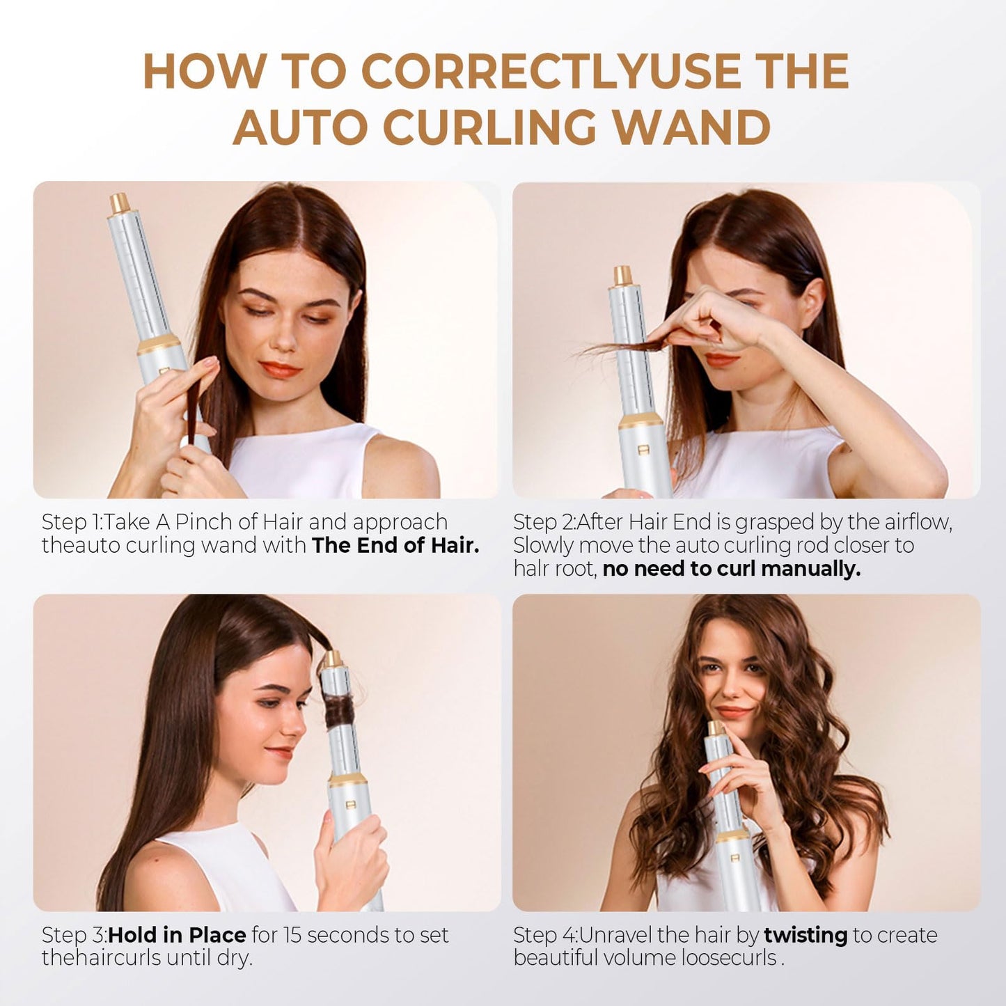 Blow Dryer Brush 5 in 1, Negative Ion Hair Dryer Brush Set Air Styler Curling Wrap Air Curler, Upgrade Hot Air Brush Curling Iron Hair Styling Tools As A Gift for Straight/Curl/Drying/Smoothing