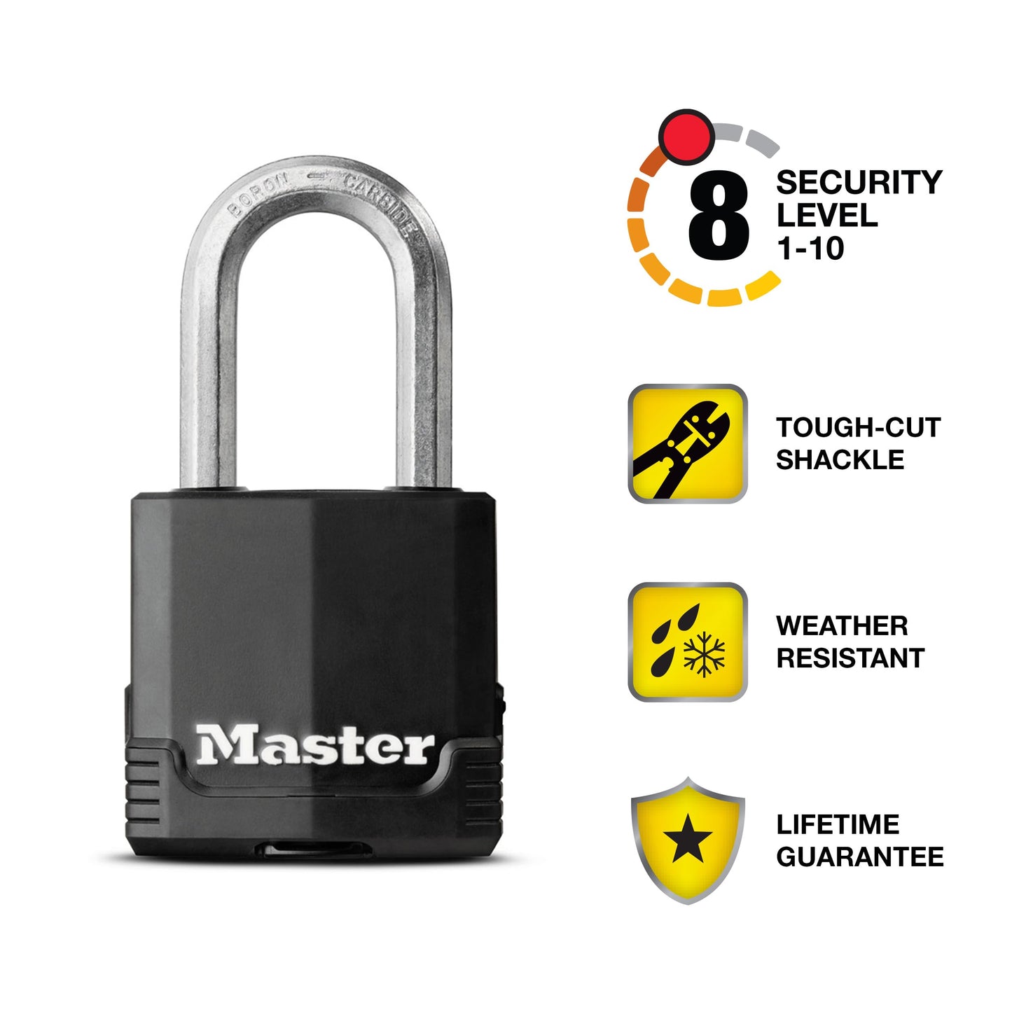 Master Lock Magnum Heavy Duty Outdoor Padlock with Key, 2 Pack Keyed-Alike M115XTLF