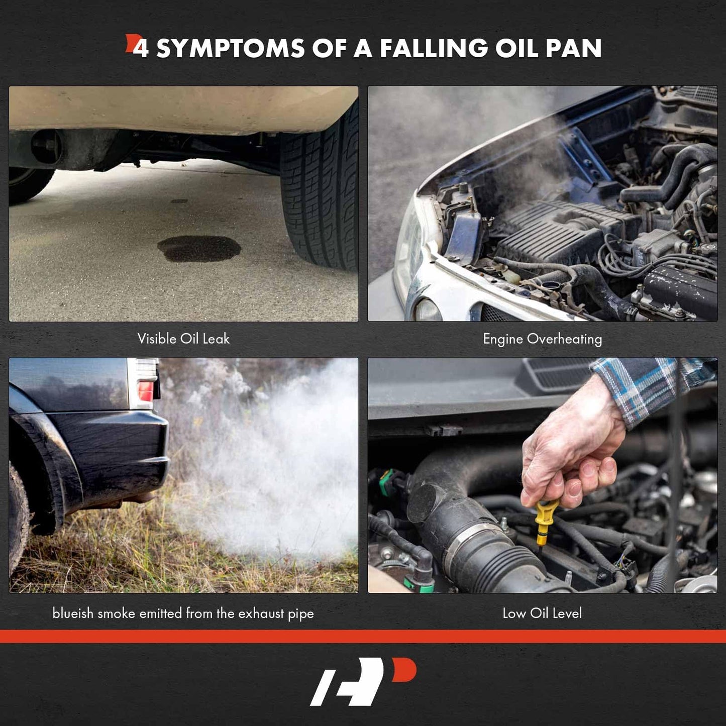 A-Premium Transmission Oil Pan with Drain Plug Compatible with Mitsubishi Outlander 2016-2020, Outlander Sport 2015-2024, Lancer 2016-2017, 2.0L 2.4L, Replaces 2705A048, 2705A062