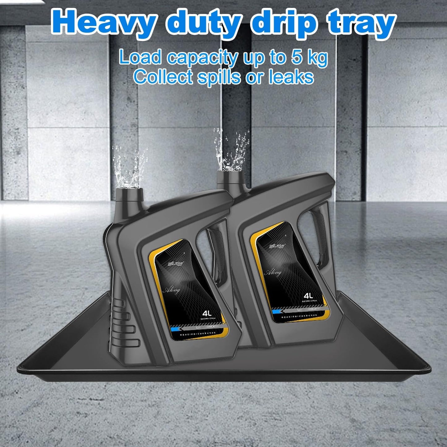 4 Pack Large Oil Drain Pan - 21.6" x 22.8" x 1.2" Oil Change Drain Pan Auto Oil Drip Pan for Under Car Mini Fridge Drip Tray for Mini Fridges Air Conditioners Machinery Oil Catch Pan Replacement Tray