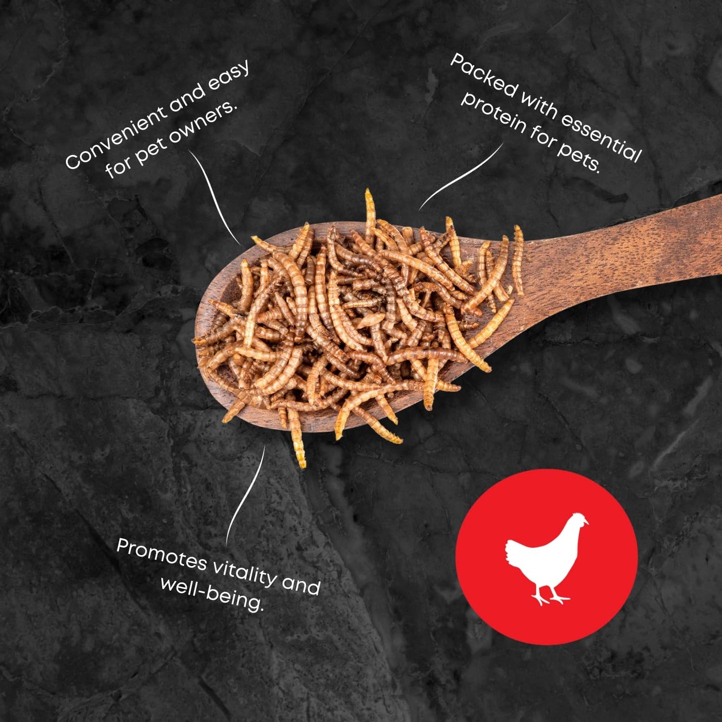 3 Lbs / 1,36Kg Ma Poule Express Dried Mealworms for Wild Birds etc. Approx. 48,000 Mealworms