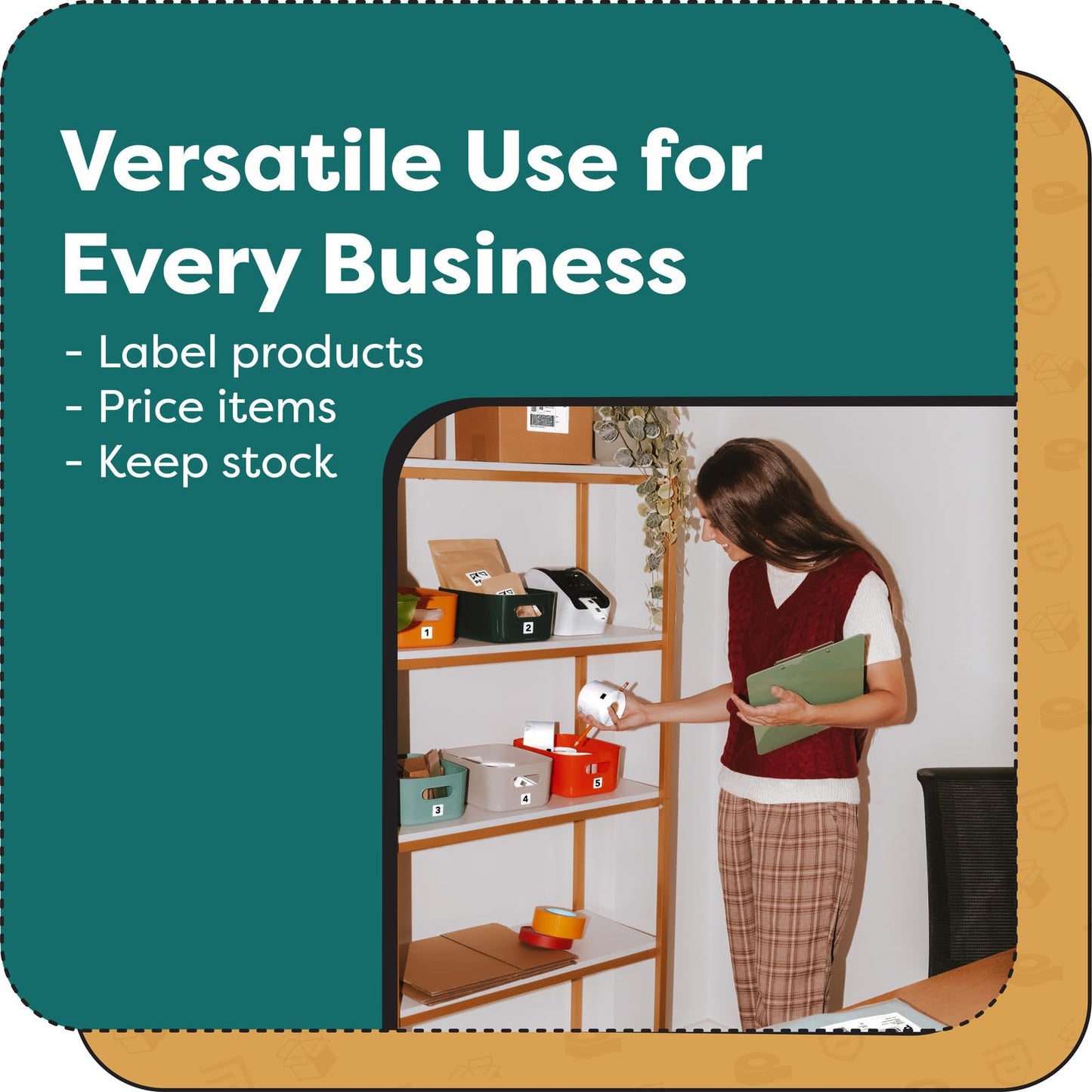 Aegis Adhesives Replacement for Brother Direct Thermal Address and Barcode Labels (DK-1202-2.4" X 3.9")