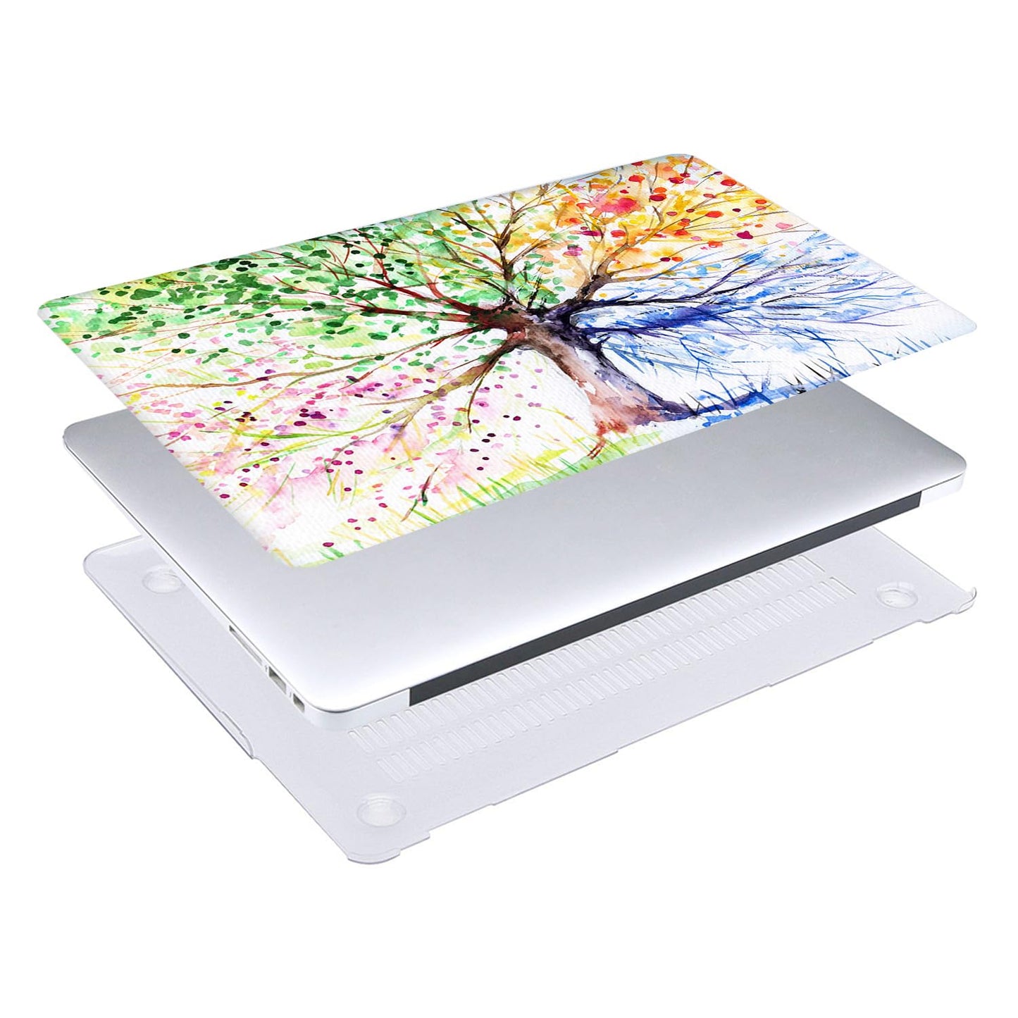 Laptop Case Compatible with MacBook Air 13 Inch Case 2020 2019 2018 Release M1 A2337 A2179 A1932 with Retina Display & Touch ID, Plastic Hard Shell Cover & Keyboard Cover Skin, Colorful Tree