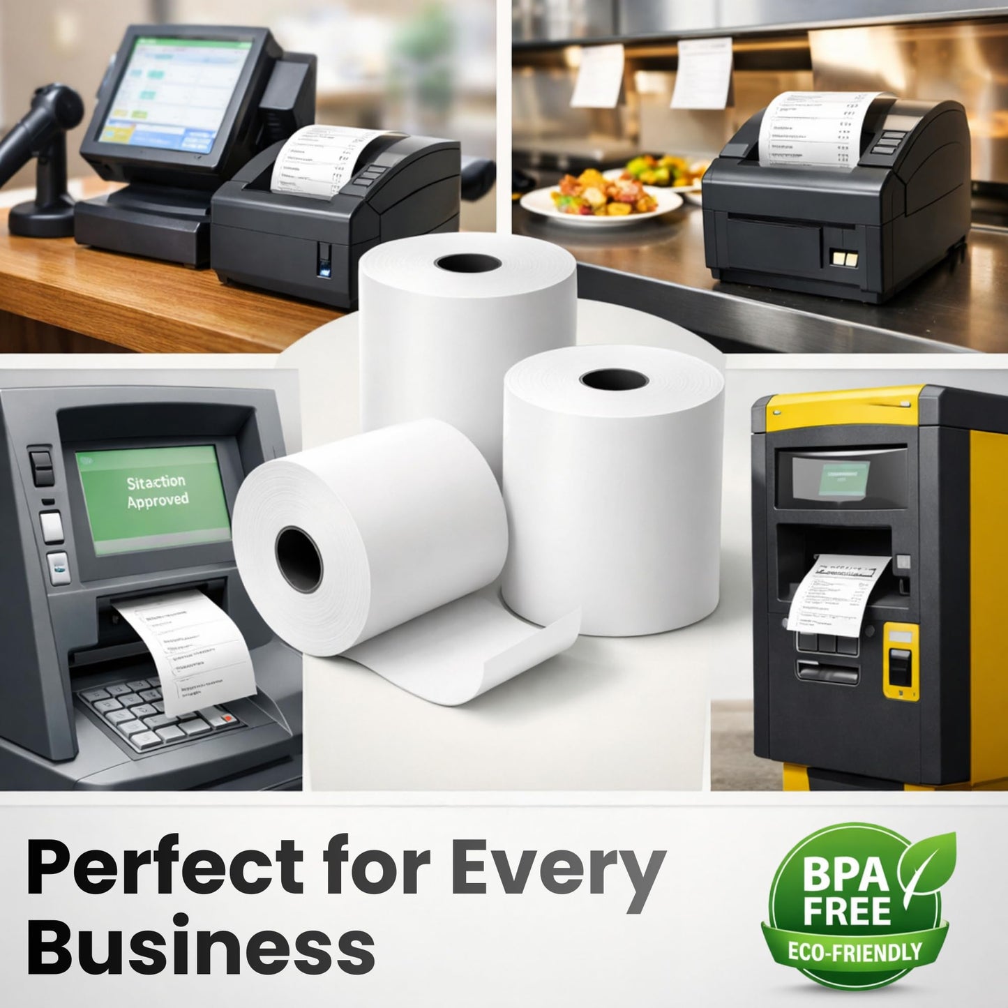 32 Rolls - 3 1/8" (80mm) x 230' - Lark & Linden Thermal Receipt Paper fits All Cash Registers and POS Machines, BPA-Free, Premium Quality