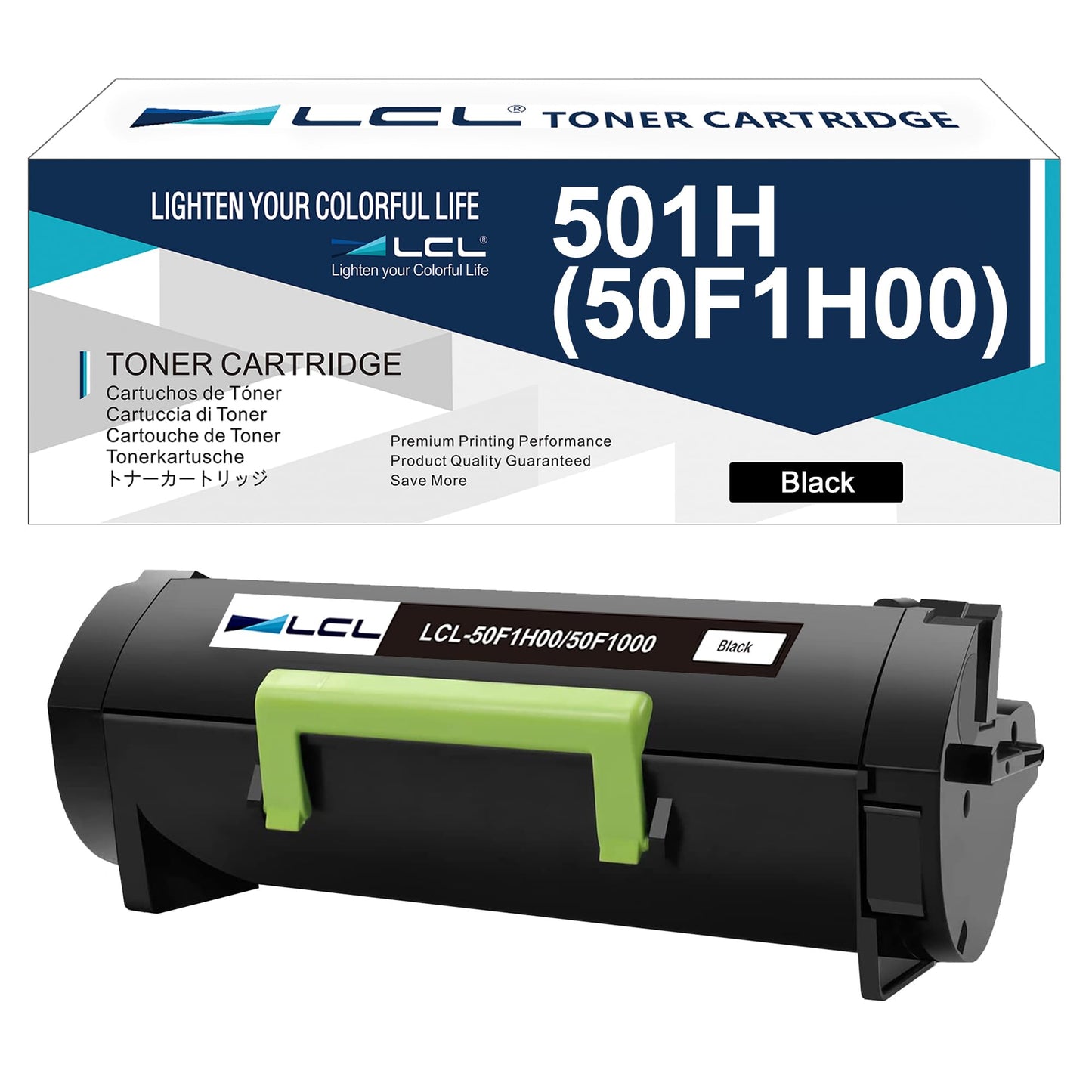 LCL Compatible Toner Cartridge for Lexmark 50F1H00 50F1000 501H 501 5000 Pages(1-Pack,K) for Lexmark MS310 MS310d MS310dn MS312 MS312DN MS315 MS315dn MS410 MS410d MS410dn MS415 MS415DN MS510 MS510d