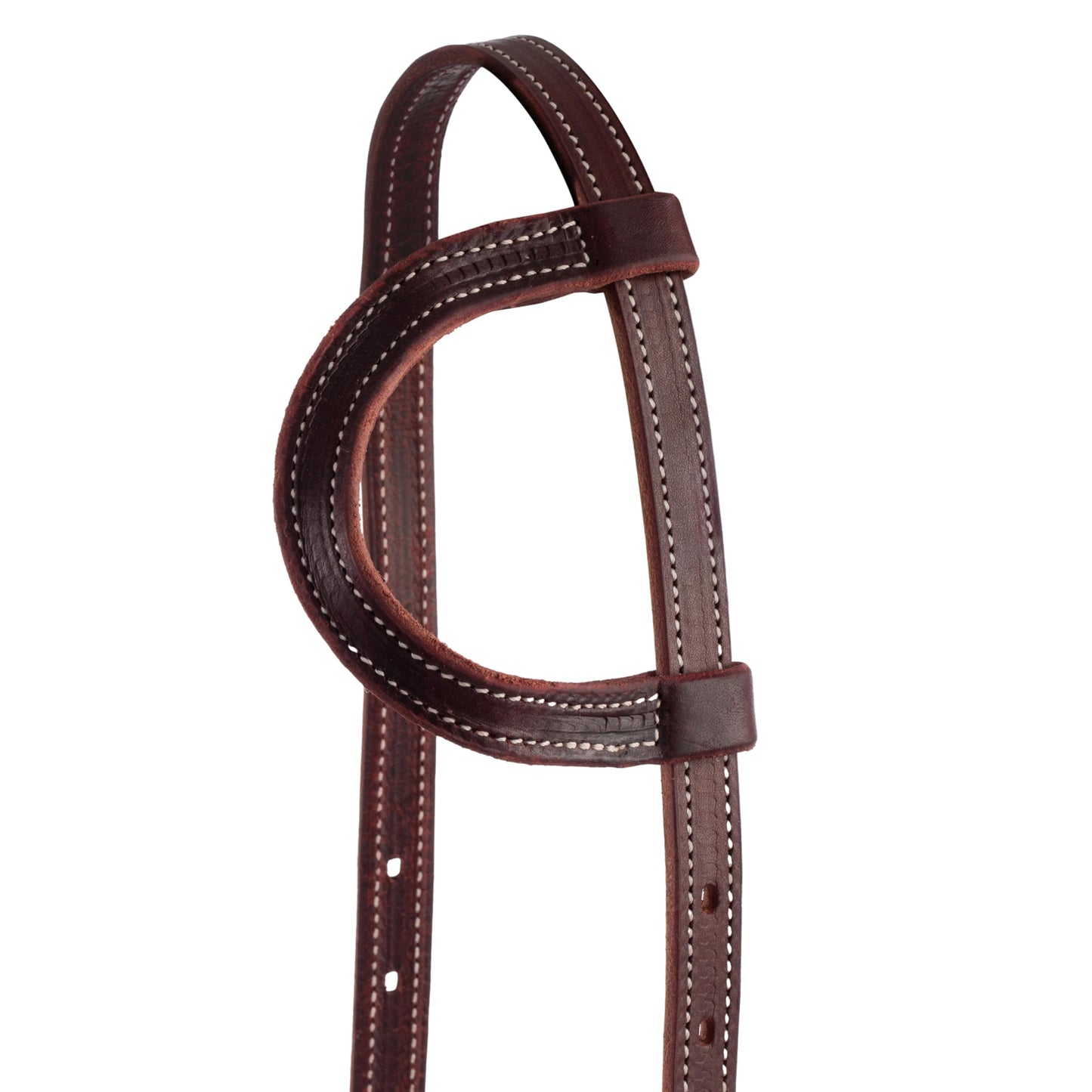Weaver Leather Latigo Leather Flat Sliding Ear Headstall Burgundy,One Size