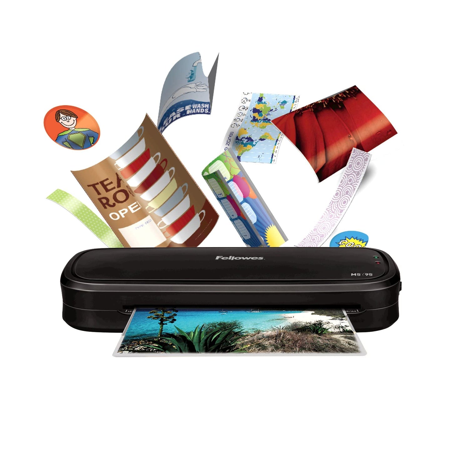 Fellowes Thermal Laminator Machine, 4 Minute Warm-up, 9.5" Input, for Laminating Sheets Up to 5-Mil Thick with Auto Shut Off 5737602