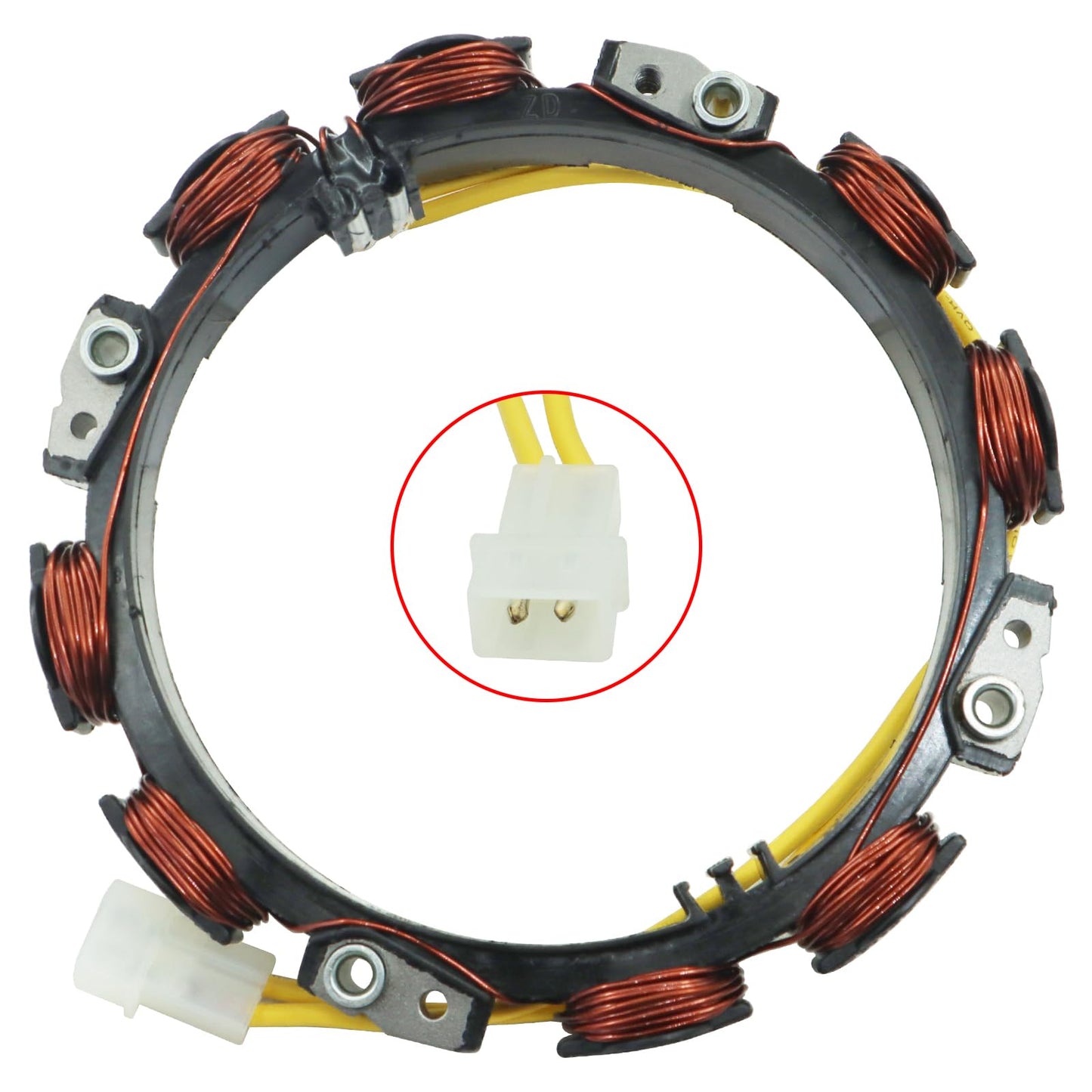 TOTEDELL 592830 Alternator Stator 10-16 Amp Compatible with BS with 845907 Regulator Replaces 696458 691064 393295 with Spark Plug