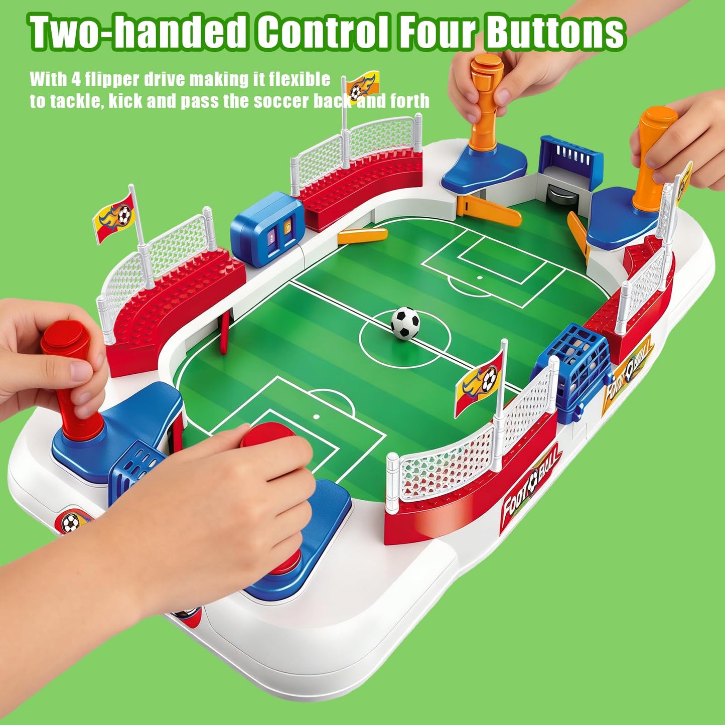 Starweeks Mini Foosball Table, Soccer Board Game for Kids, 3 4 5 6 7 8-12 Year Old Boys Girls Birthday Gifts, Football Games Pinball Machine, Indoor Outdoor Family Party Sports Toys