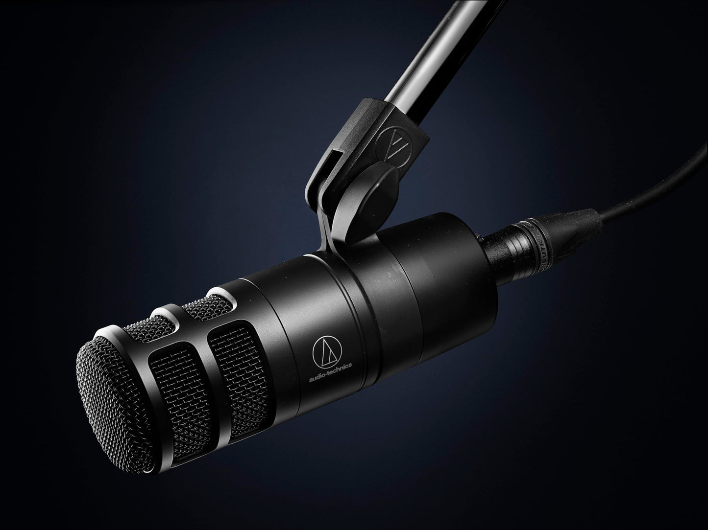 Audio-Technica AT2040 Hypercardioid Dynamic Podcast Microphone, Black