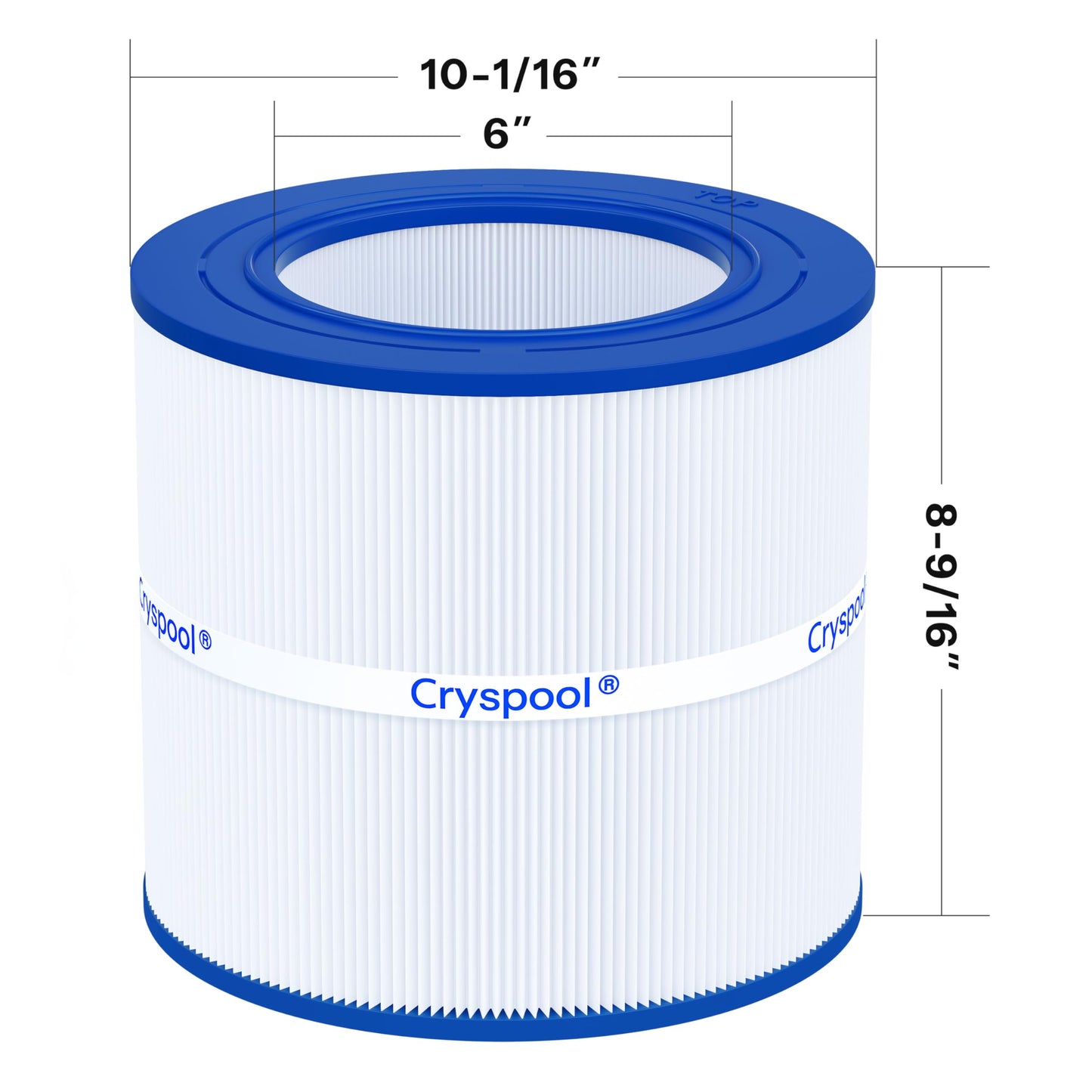 Cryspool Pool Filter Replacement for Clean & Clear 50, Unicel C-9405, Filbur FC-0684, PAP50, R173213, 59054000, 50 sq. ft,1 Pack