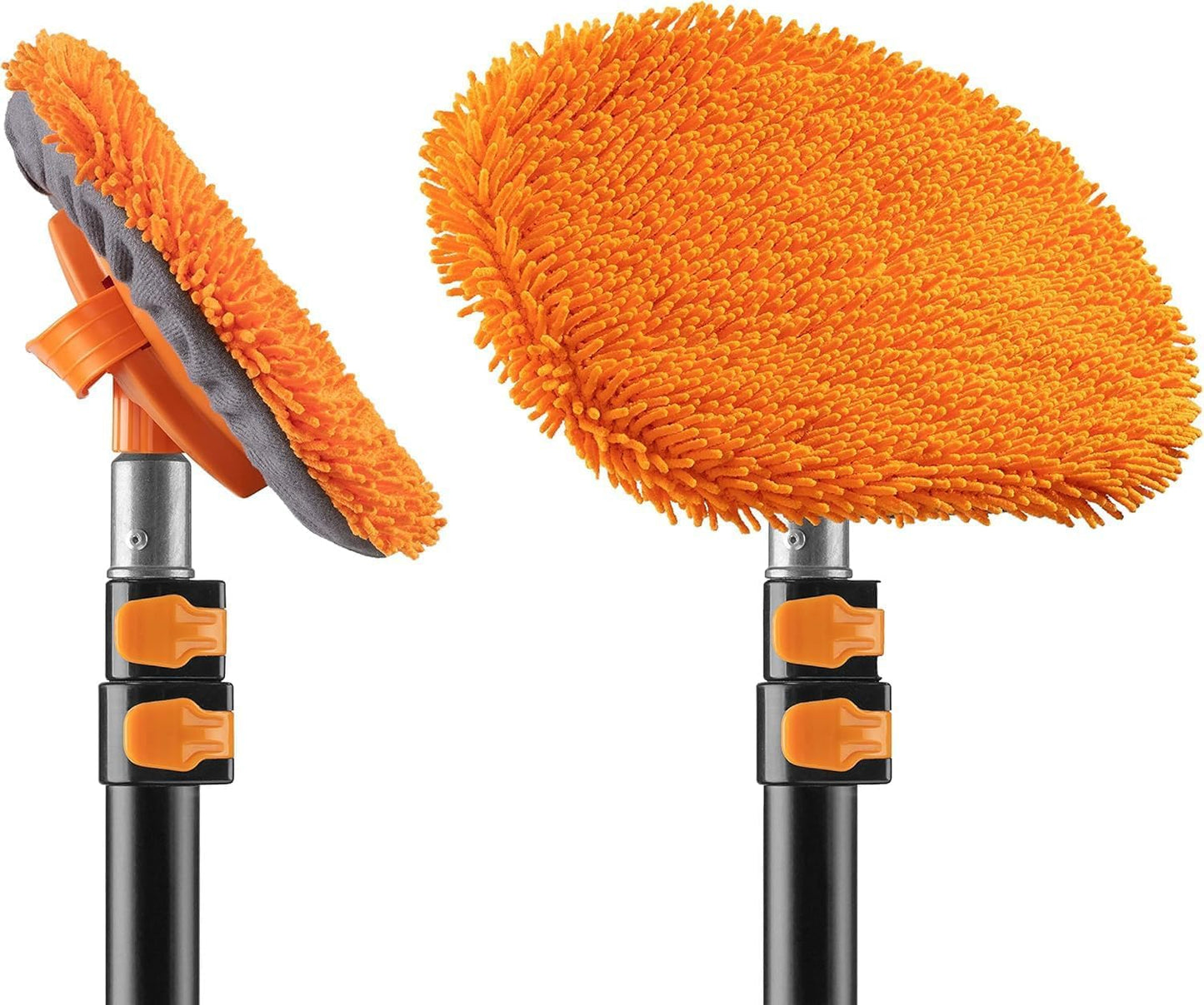 EXTEND-A-REACH Wall Duster Car Duster Chenille Microfiber Cleaning Head // Use by Hand or as Extension Pole Attachment (Pole Sold Separately)