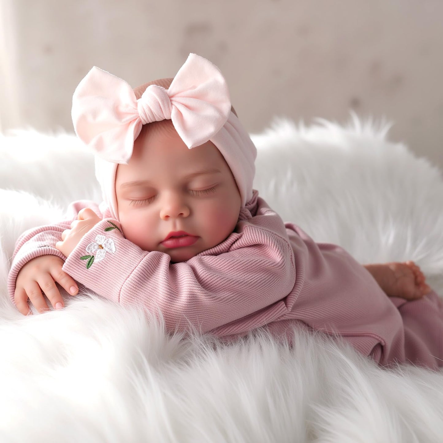 BABESIDE Lifelike Reborn Baby Dolls - 20 Inch Realistic Newborn Baby Doll Sleeping Real Life Baby Dolls Girls with Gift Box for Kids Age 3+