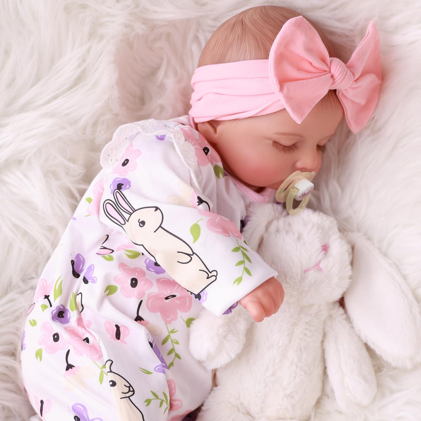 BABESIDE Lifelike Reborn Baby Dolls Girl - 20 Inch Realistic Newborn Baby Dolls with Poseable Body, Real Life Baby Dolls with Accessories for 3+ Year Old Girls Gifts, Pretend Play, Collection
