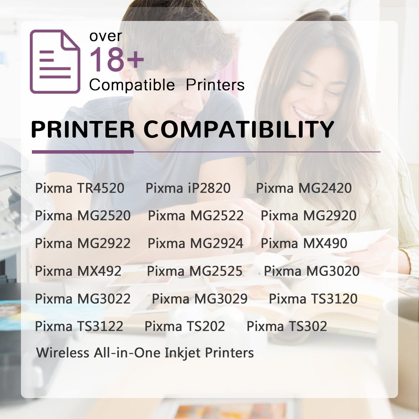 Inktopia Compatible Ink Cartridges Replacement for Canon PG-245XL CL-246XL 245 246 XL (1 Black 1 Tri-Color) with Ink Level Indicator for Canon PIXMA iP2820 MG2420 MG2520 MG2922 MX492 MX490
