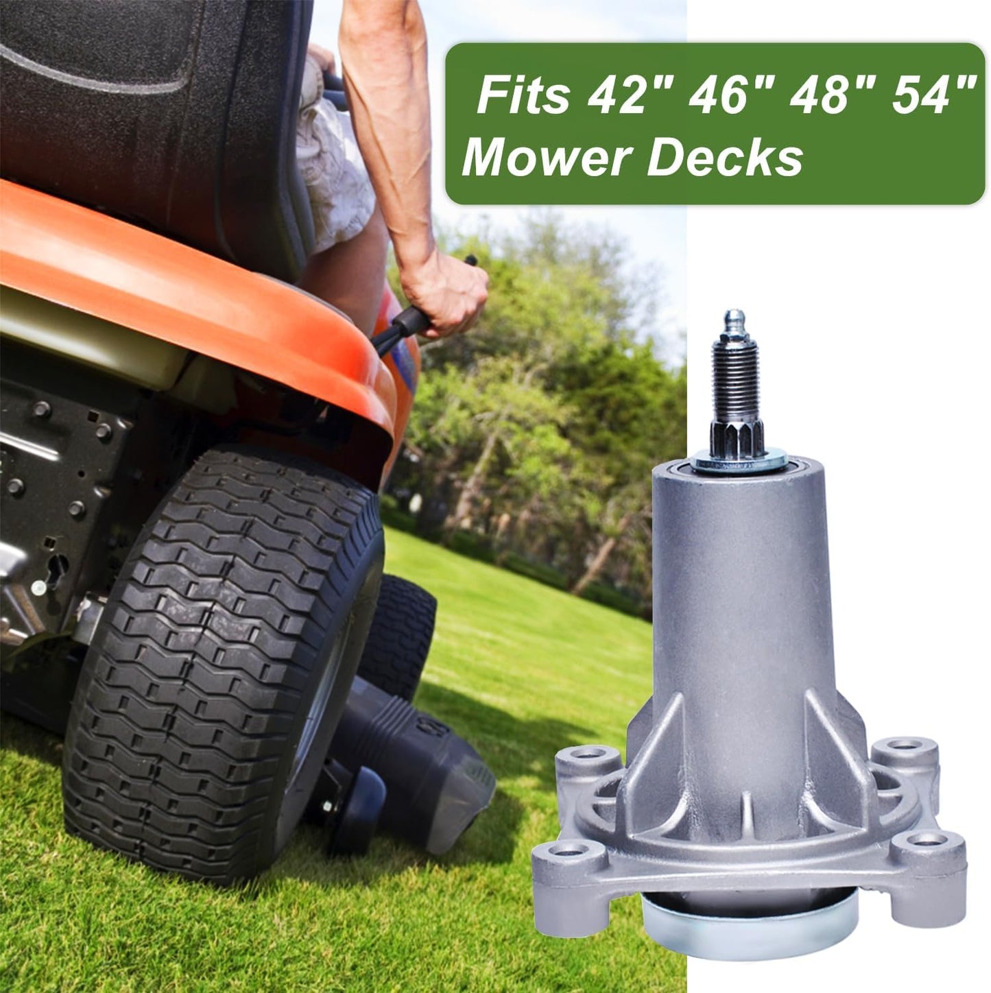 532187281 187292 532187292 587819701 Spindle Assembly Compatible with Husqvarna/Craftsman/AYP/Poulan 54 Inch Decks,Compatible with Ariens 21546238 21546299