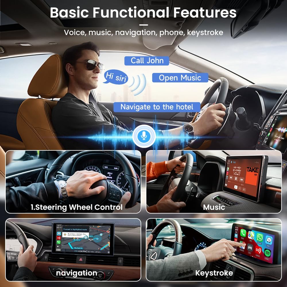CarlinKit 5.0 Wireless CarPlay Adapter for iPhone - Wired to Wireless CarPlay/Android Auto - Dual-Band WiFi, Low Latency, Online Update, Plug Play for OEM Wired C arPlay/Android Auto Cars.(2air)