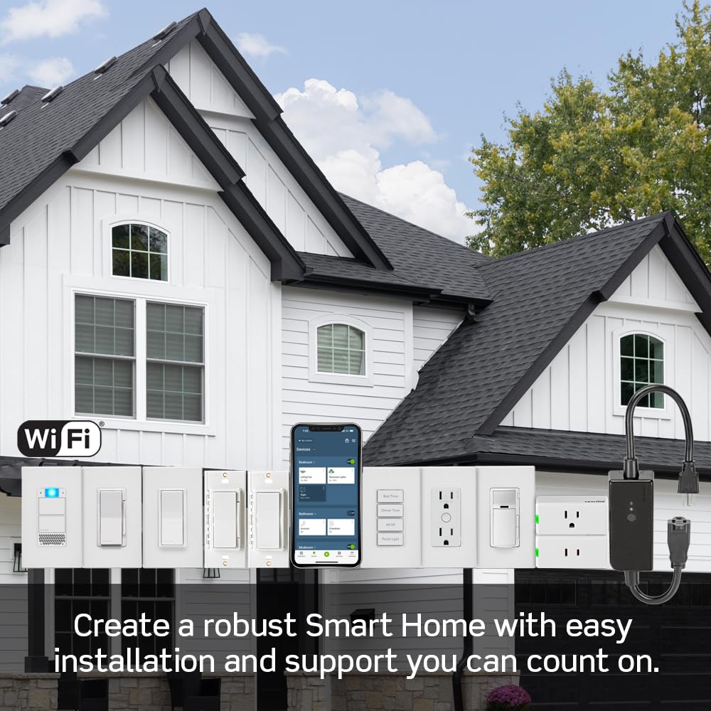Decora Smart Dimmer Switch, Wi-Fi, D26HD-1RW, White