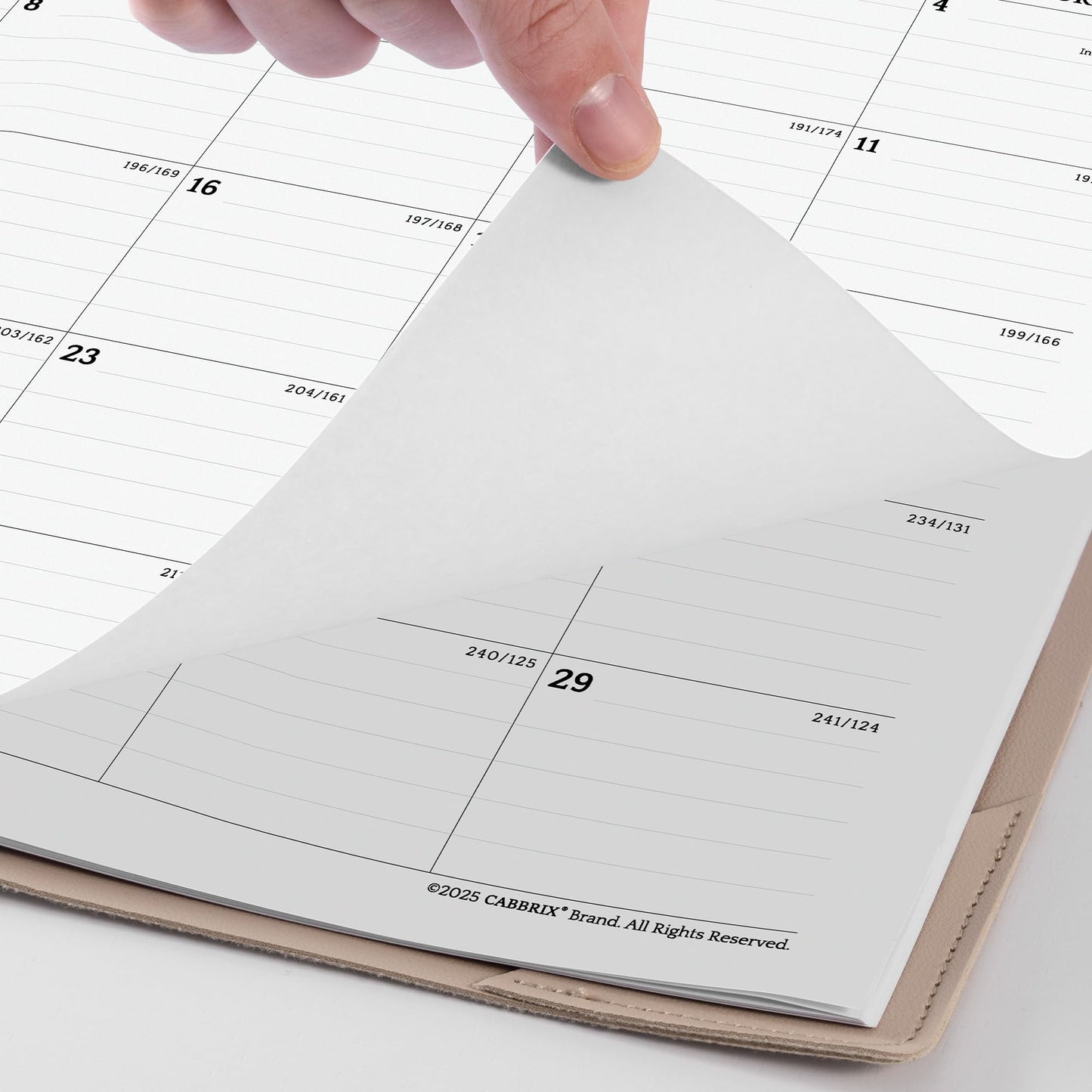 Large Desk Calendar 2026-2027 with Desk Mat, Cabbrix Desk Pad Calendar 22 x 17 Inch Runs From January 2026 to June 2027, Desk Blotter Calendar 2026-2027 for Home School and Office (Apricot)
