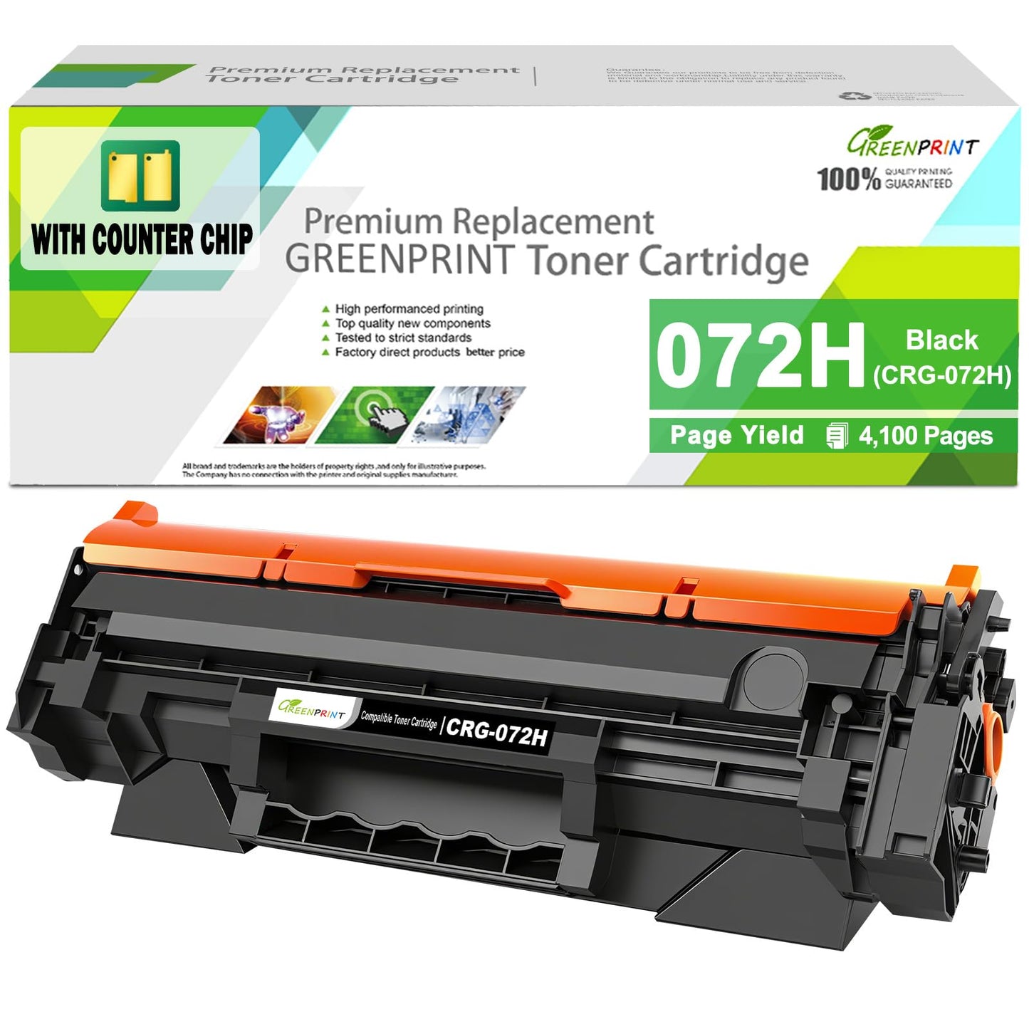 with Counter Chip 072H CRG-072H CRG072H Compatible Toner Cartridge Black for MF280 MF284 MF284dw MF286 MF286dw MF287 MF287dw MF288 MF288dw MF289 MF289dw LBP170 LBP171 LBP171dw LBP172 LBP172dw Printer