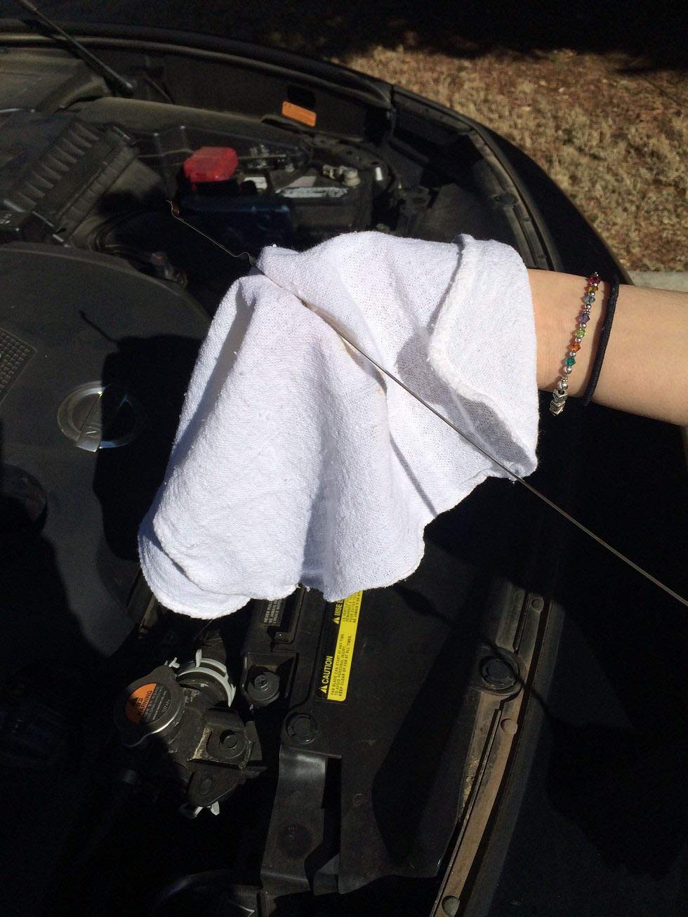 Avalon Towels Cotton Shop Towels – (Pack of 150) Size 12x14 Inches Cleaning Rags – Highly Absorbent Shop Rags and Multipurpose Cleaning Towels for Automobiles, Industries, Garage and Homes (White)