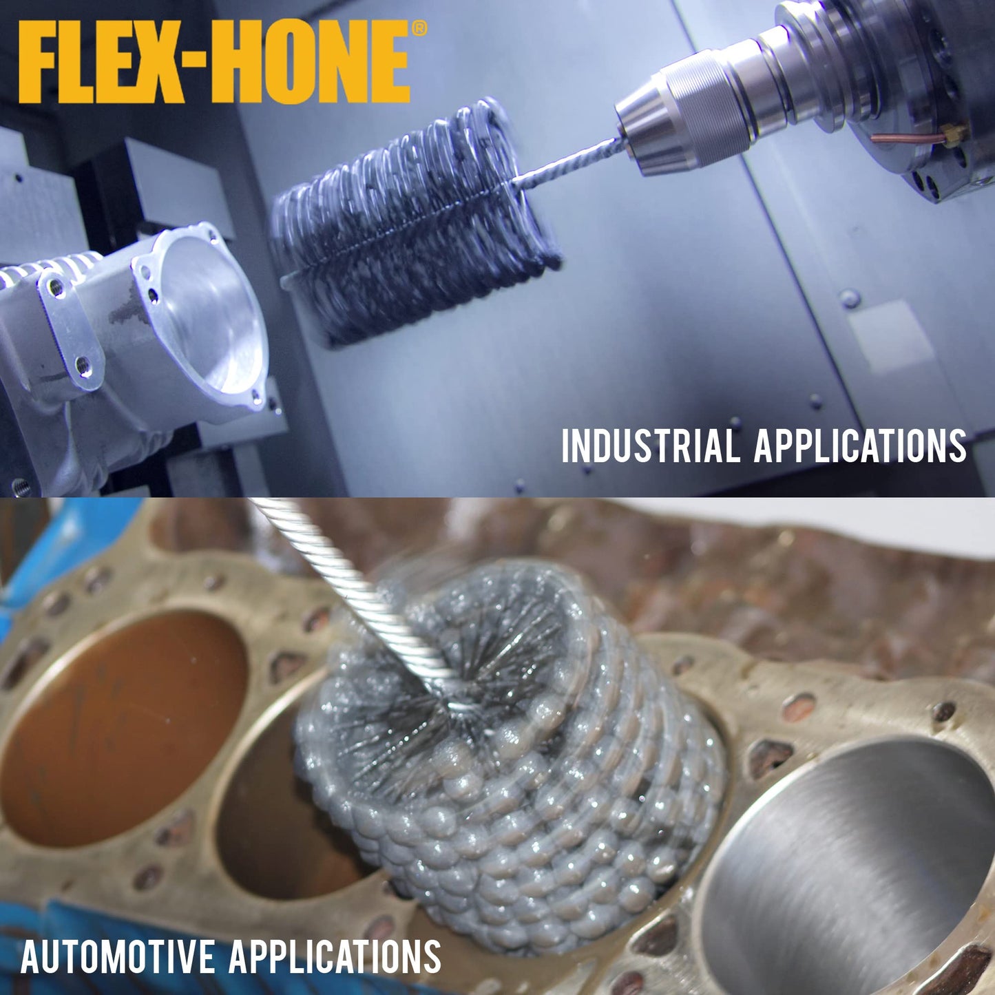 Brush Research Flex-Hone Cylinder Hone, GB Series, Silicon Carbide Abrasive, 3-1/2" (89 mm) Diameter, 240 Grit Size